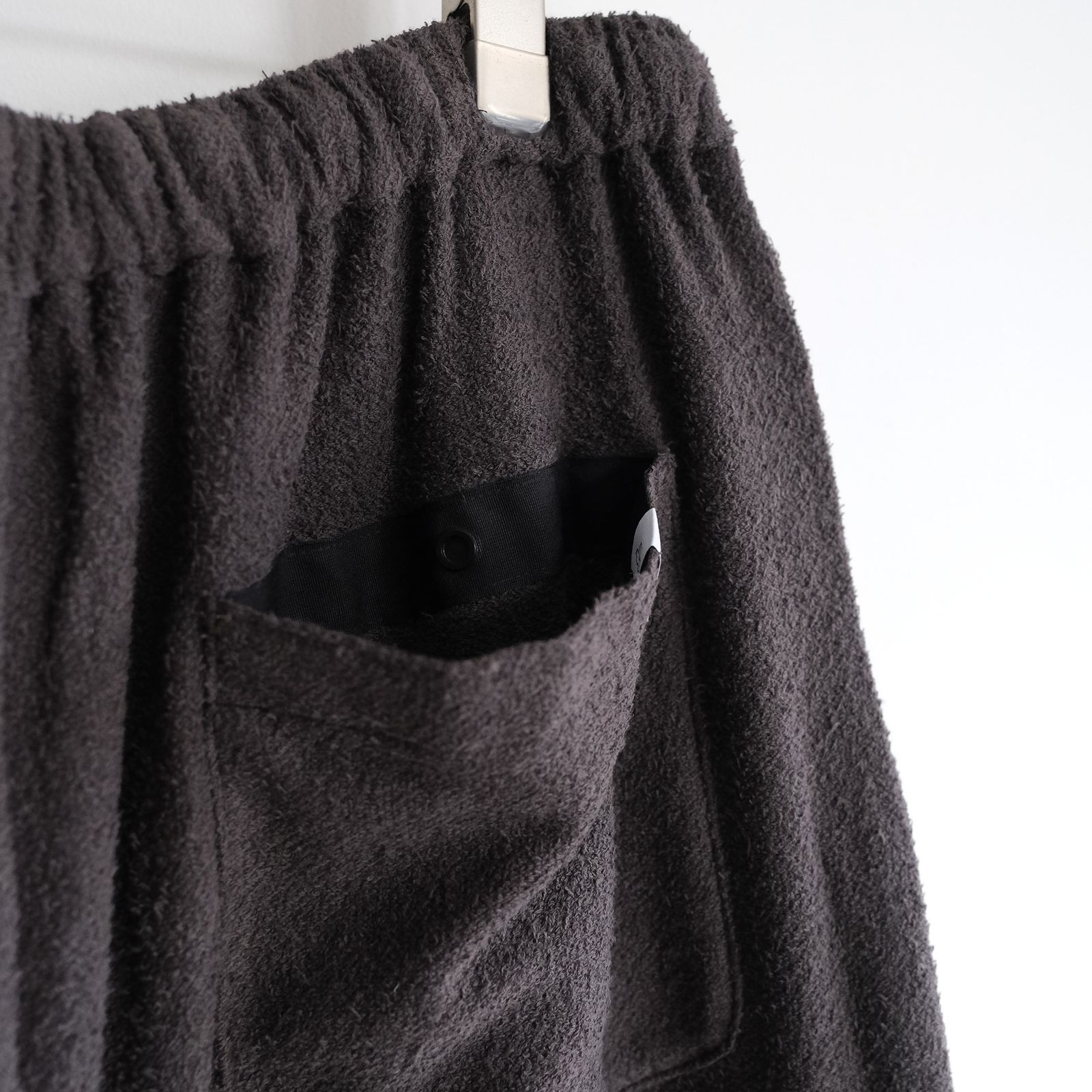 SAUNAS"サ"Towel Cloth Wide Easy Pants -パジャマ-（Charcoal Gray / チャコールグレー）