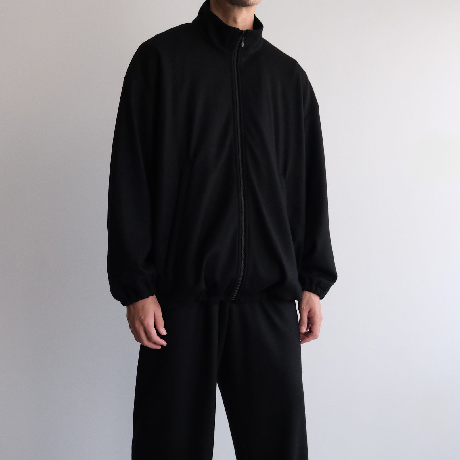 Wool Smooth Flannel Track Blouson -ブルゾン-（Black / ブラック）GU253-30220B