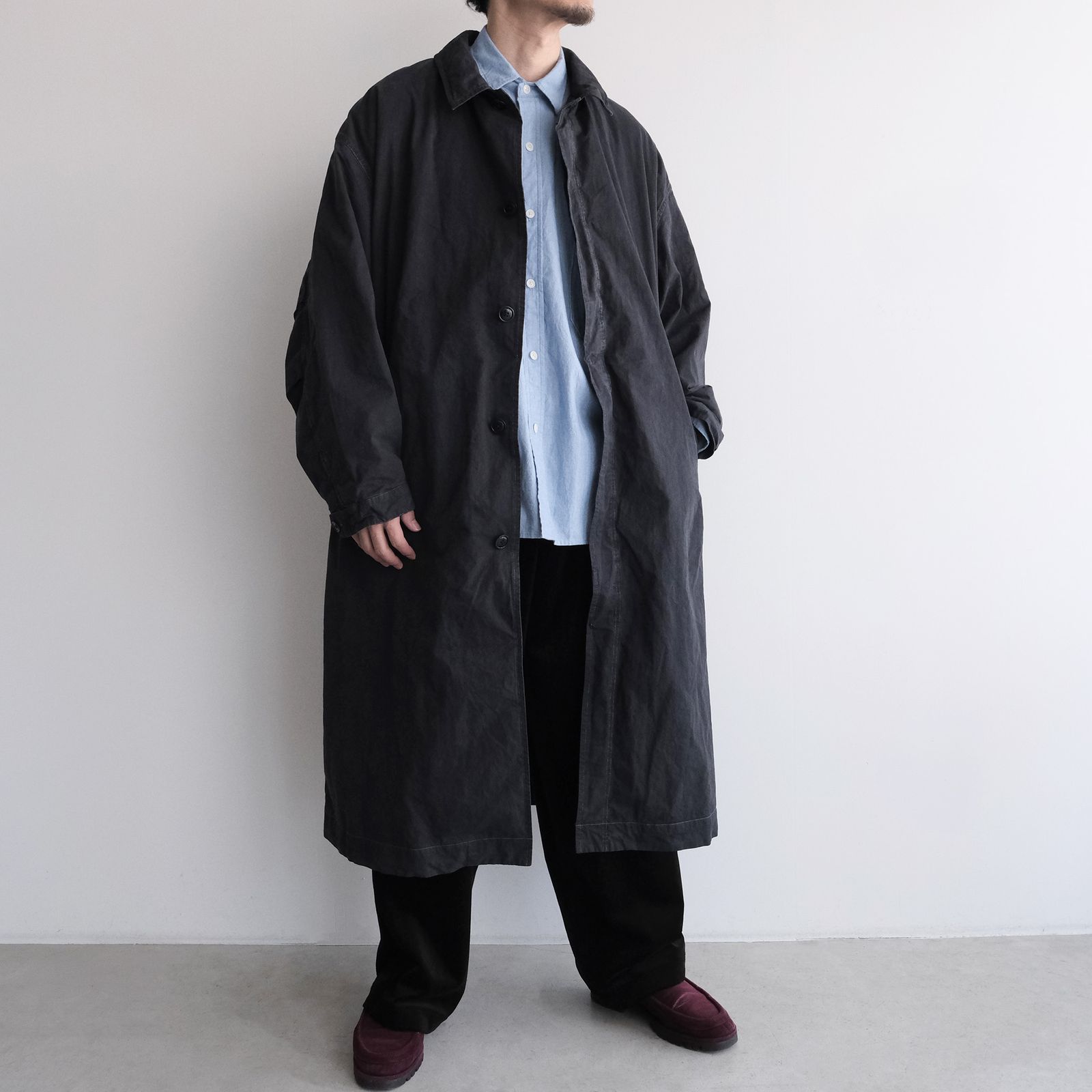 Long Over Coat -コート-（Dark Navy / ダークネイビー）