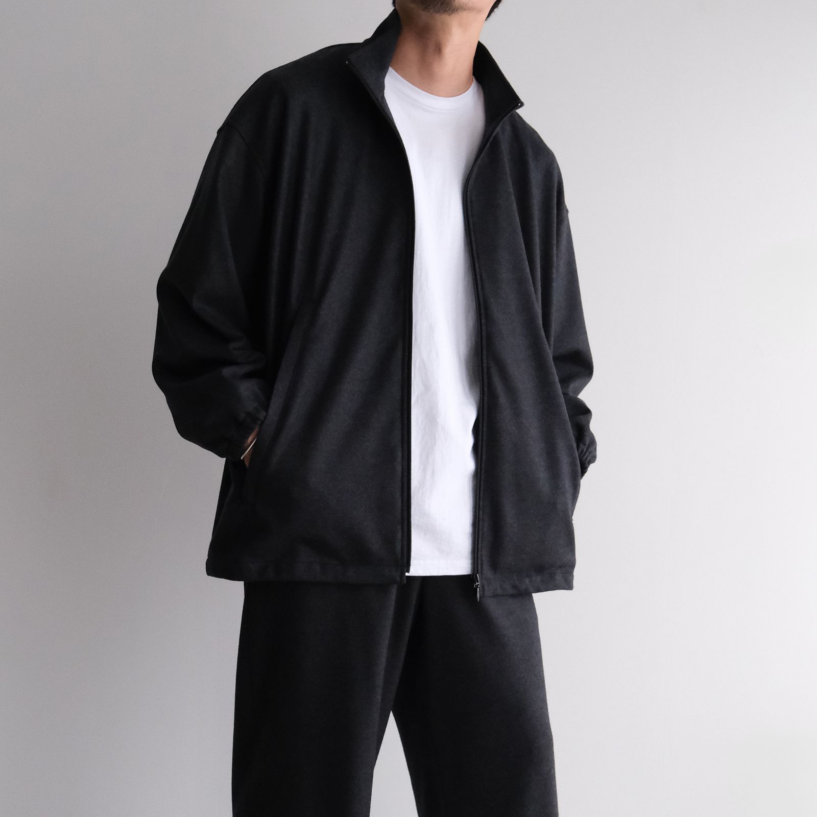 Wool Smooth Flannel Track Blouson -ブルゾン-（Gray / グレー）GU253-30220B