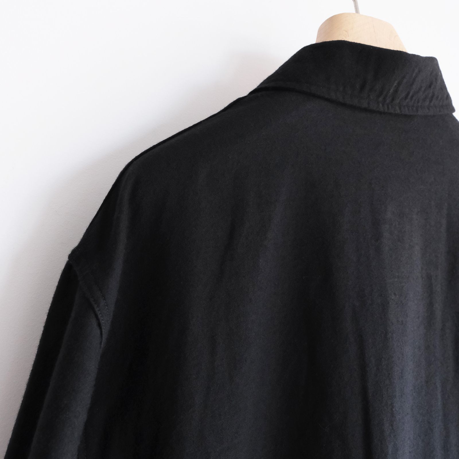 Cotton Wool Miritary Blouson -ジャケット-（Black / ブラック）