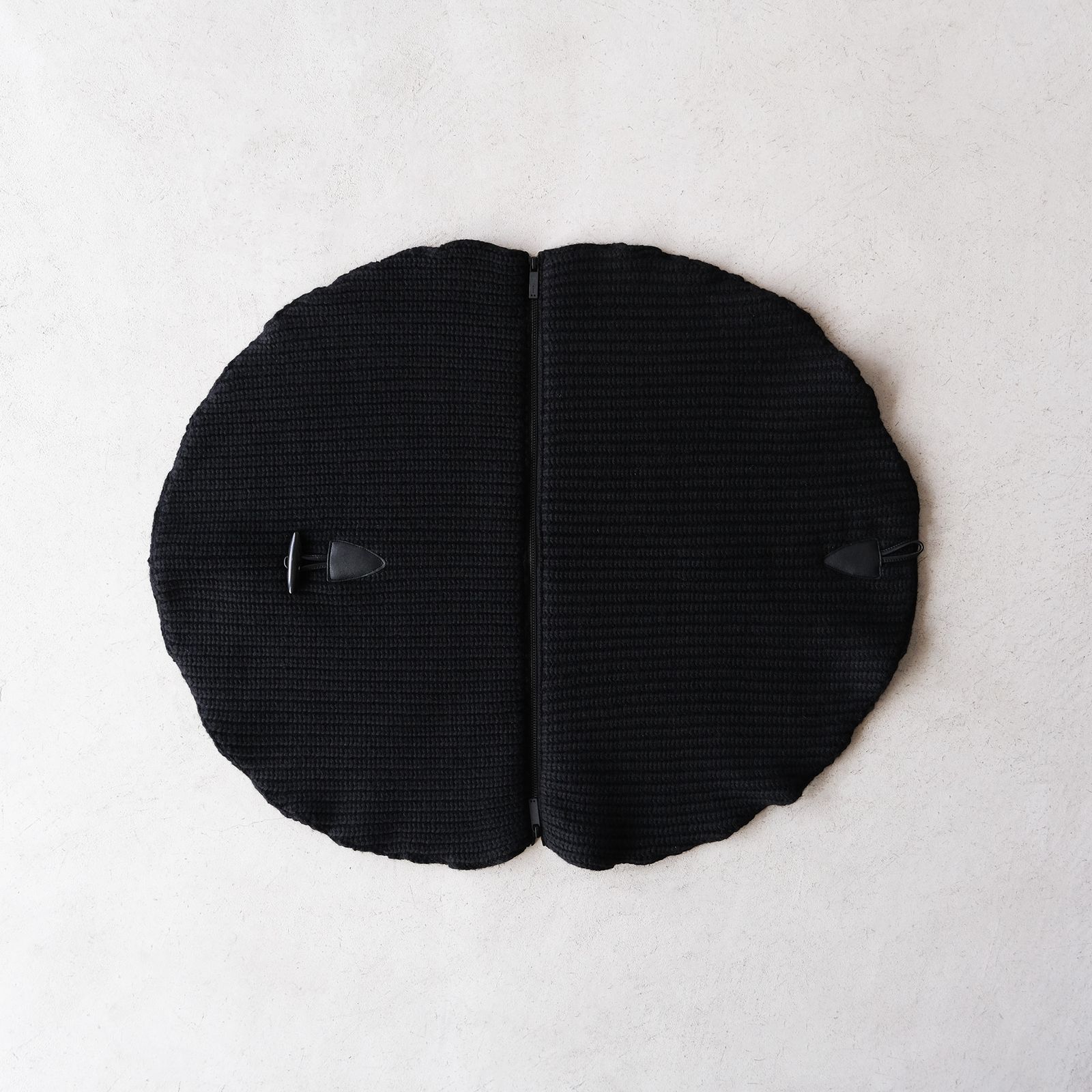 "Crepe" Knit Snood - スヌード-（Black / ブラック）