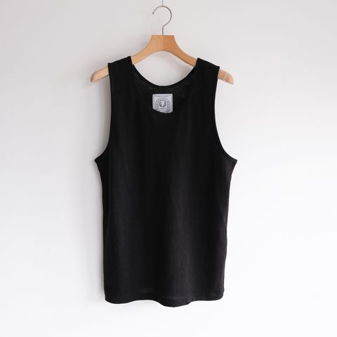 Linen Pique Tank Top -タンクトップ-（Black / ブラック）