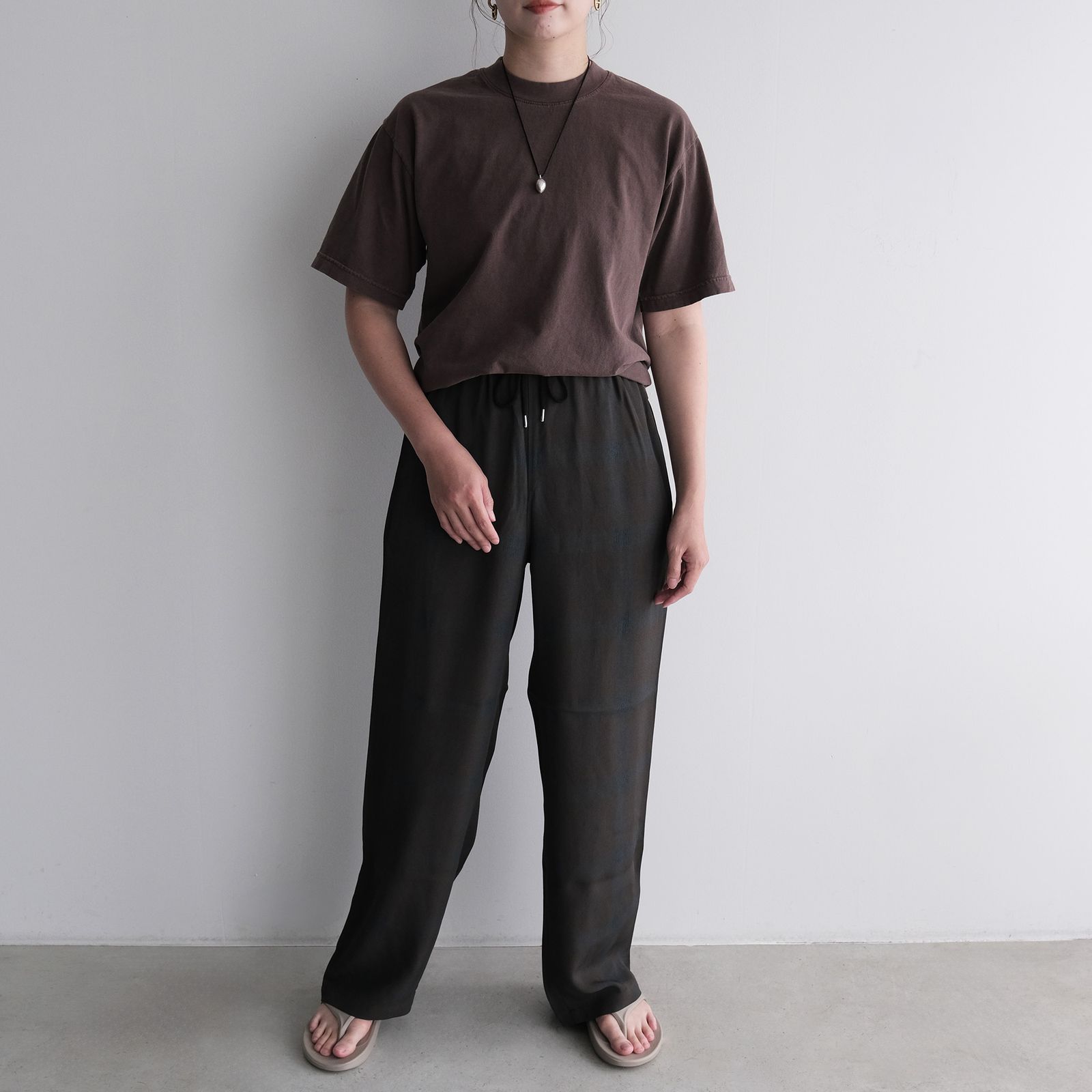 MINE Duct Tape T-Shirt / White Label STACK STORE 10th Anniversary Limited Color -Tシャツ-（PD Brown / ピグメントダイ ブラウン）