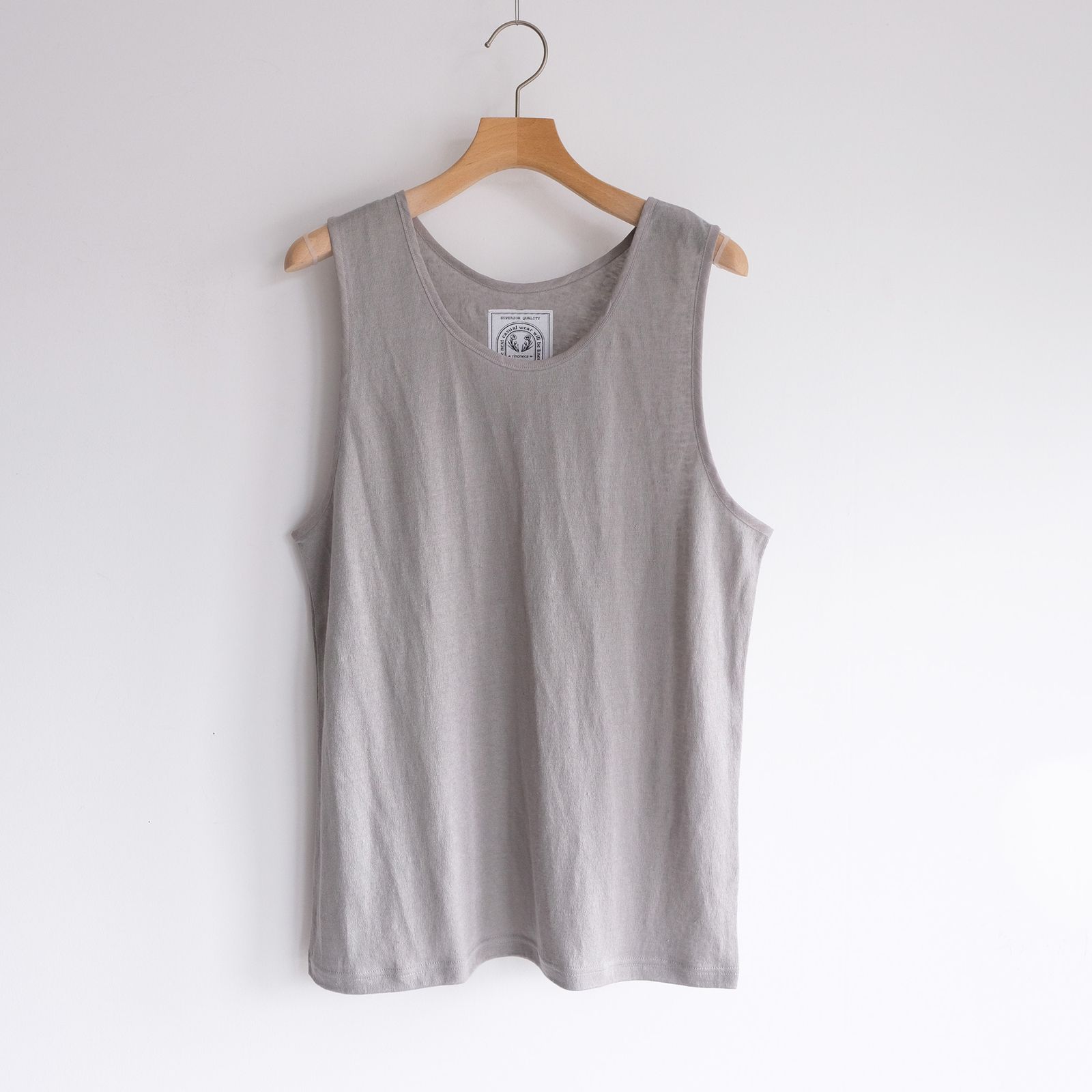 Linen Pique Tank Top -タンクトップ-（Gray / グレー）