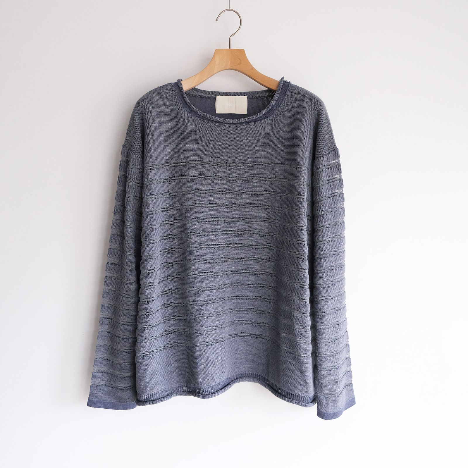 Panel Border Sweather -ニット-（Blue Gray / ブルーグレー）