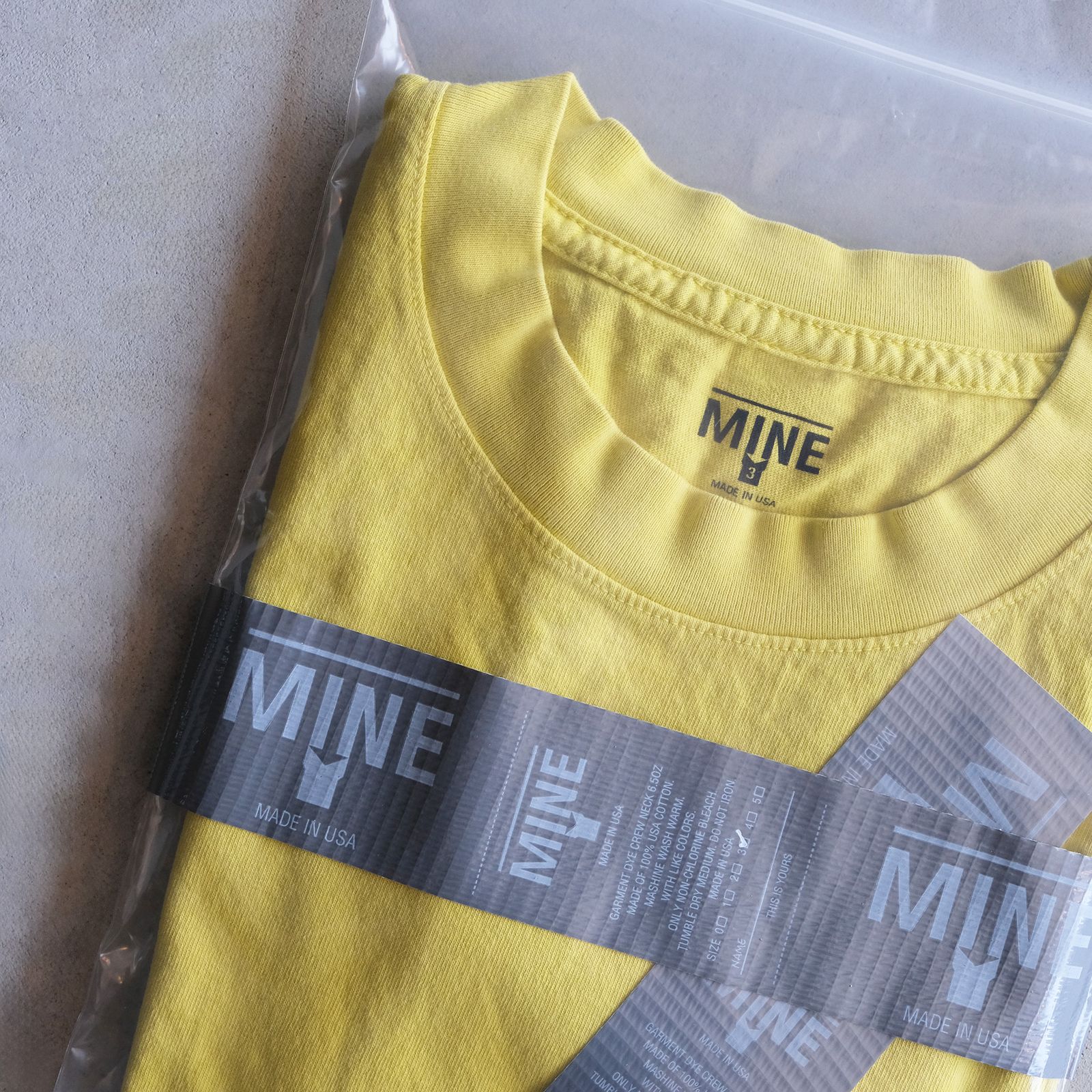 2026 Limited PDColor / White Label -Tシャツ-（PD Light Yellow / ピグメントライトイエロー）