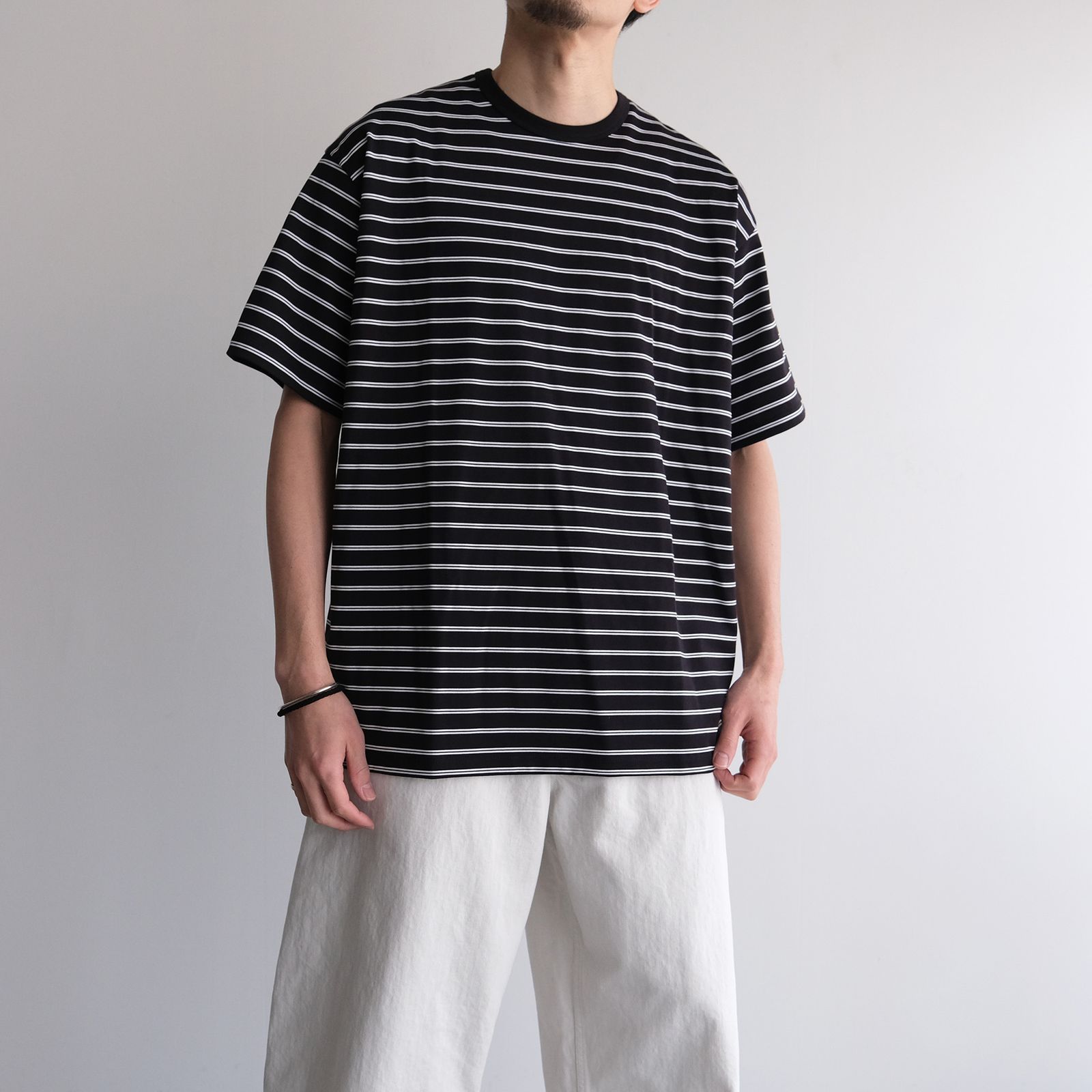 Tri Spun Border S/S Tee -Tシャツ-（Black×White / ブラック×ホワイト）GU261-70120B