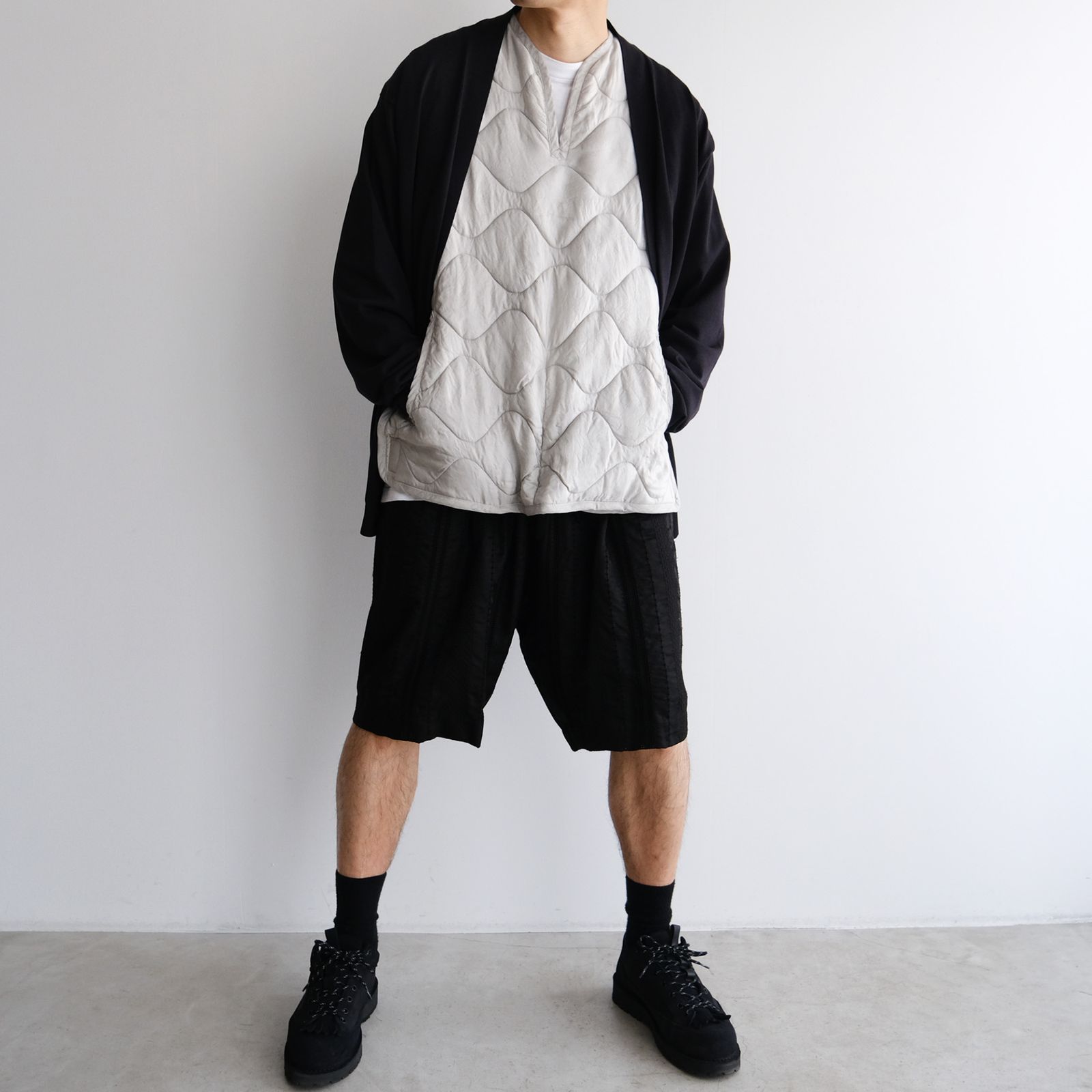 ATON - Fresca Knit Oversized Cardigan -カーディガン-（Black ...