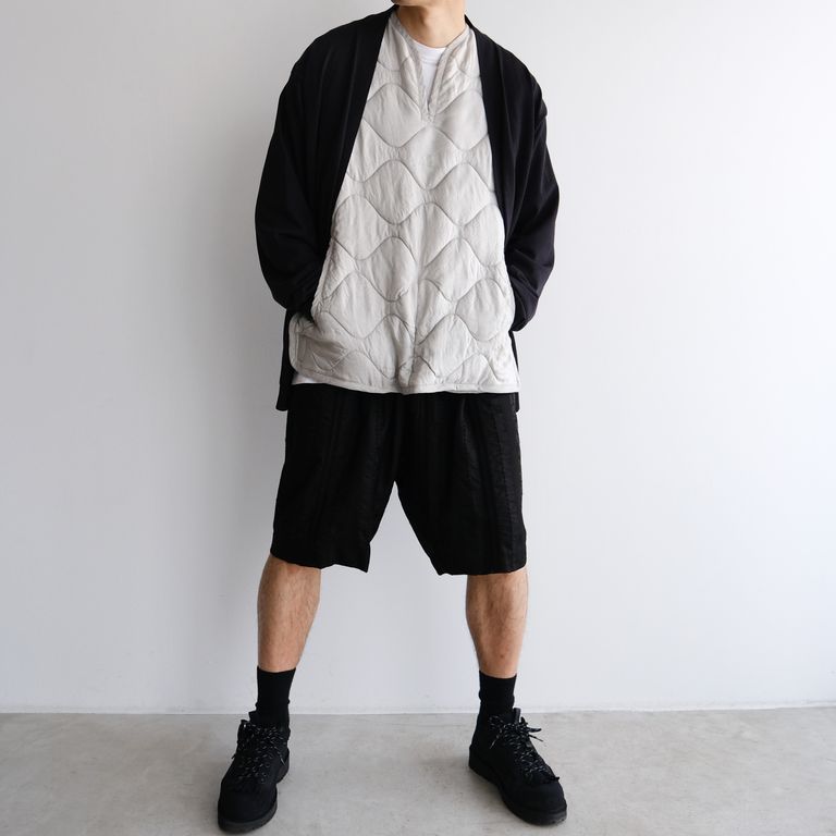 ATON - Fresca Knit Oversized Cardigan -カーディガン-（Black 