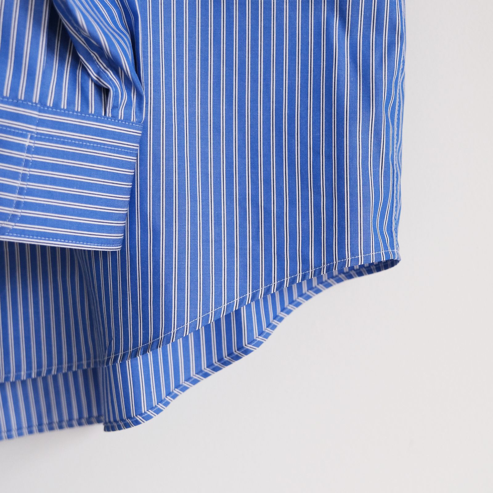 Sidogras L/S Oversized Regular Collar Shirt -シャツ-（Blue Stripe / ブルーストライプ）