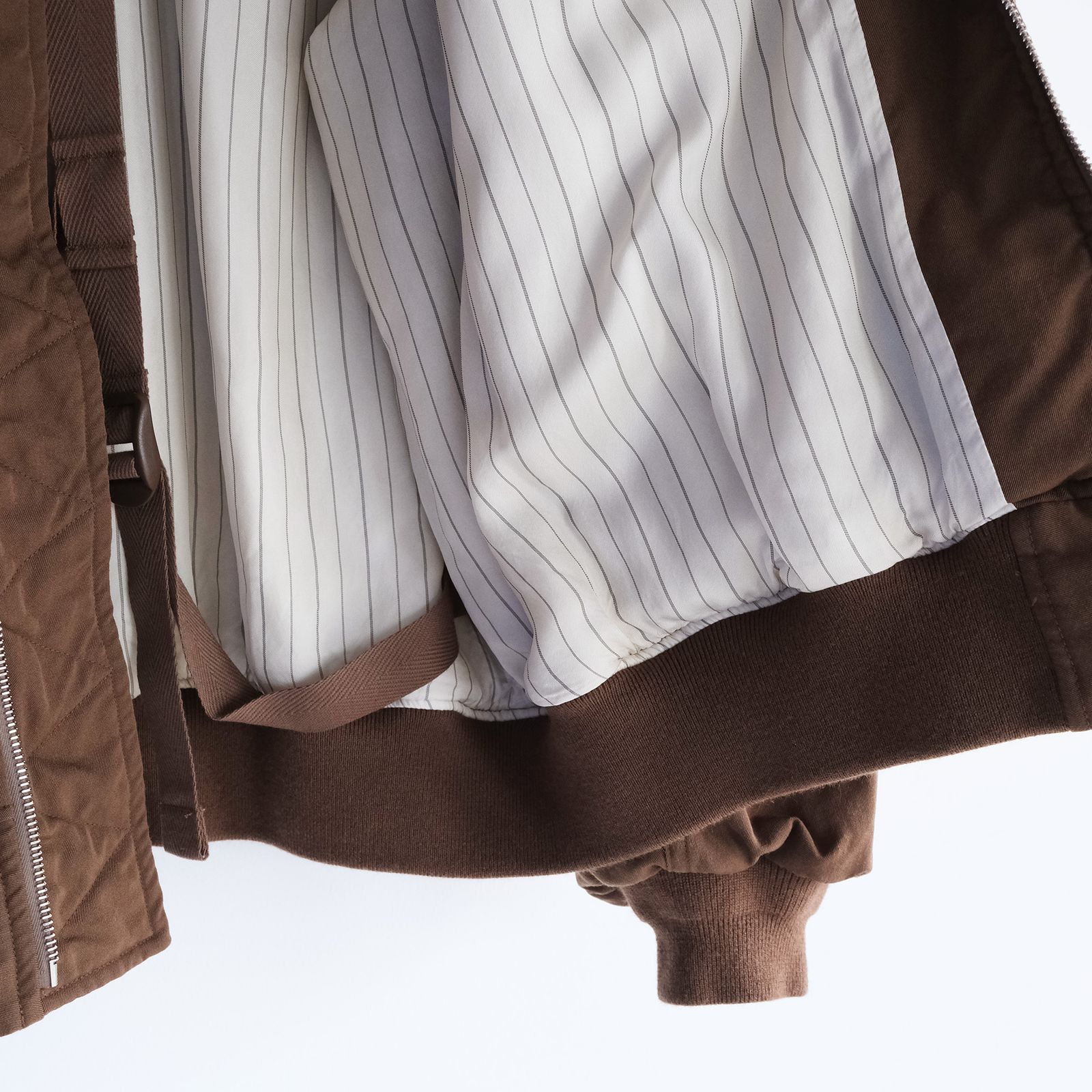 Fulled Wool Twill Flight Jacket -ジャケット-（Brown / ブラウン）GU263-30411