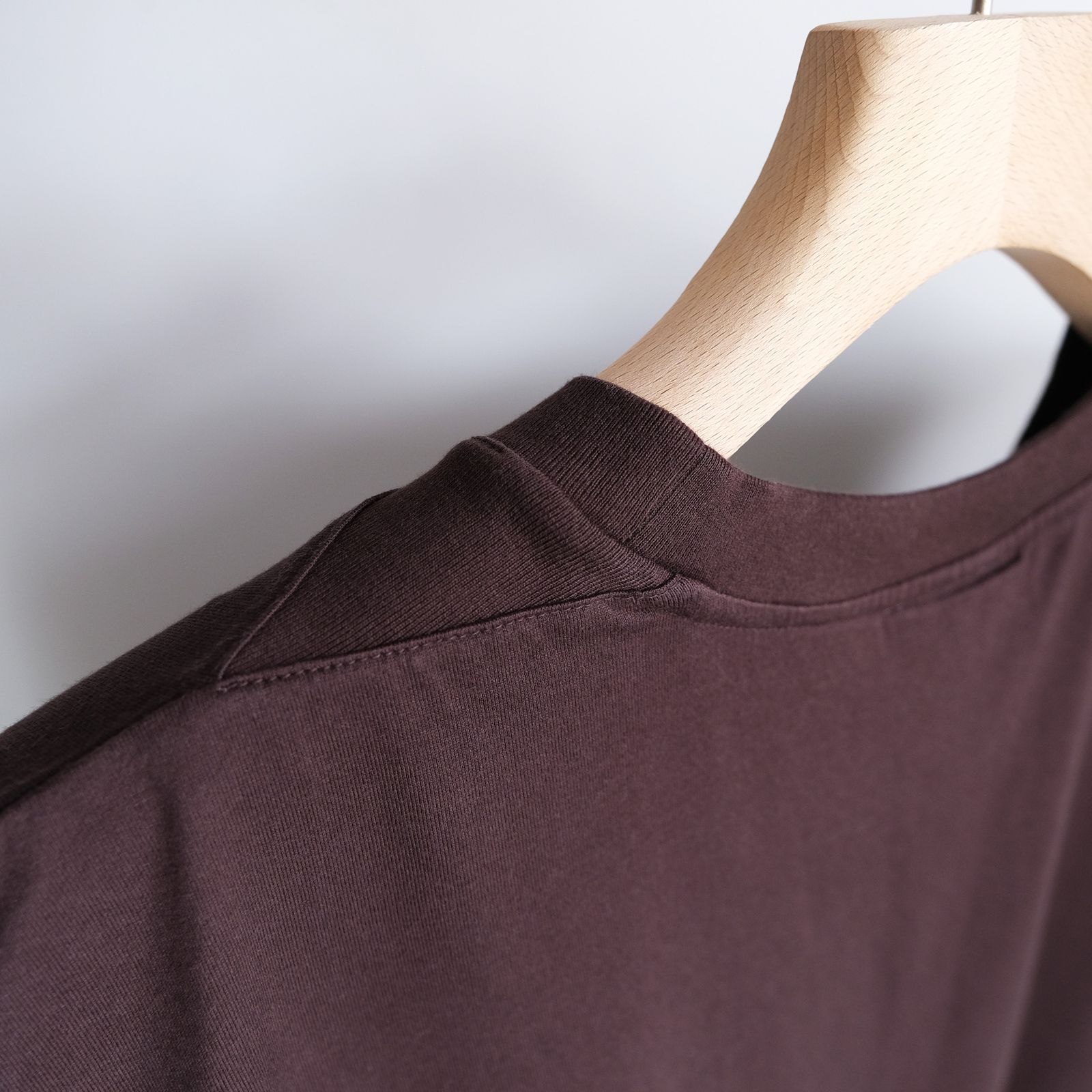Giza Cotton No Sleeve T-Shirt -ノースリーブ-（Brown / ブラウン）
