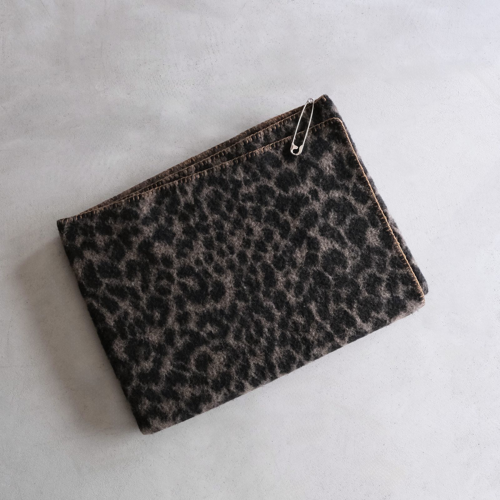 Leopard Blanket Small -ブランケット&マフラー-（Brown / ブラウン）