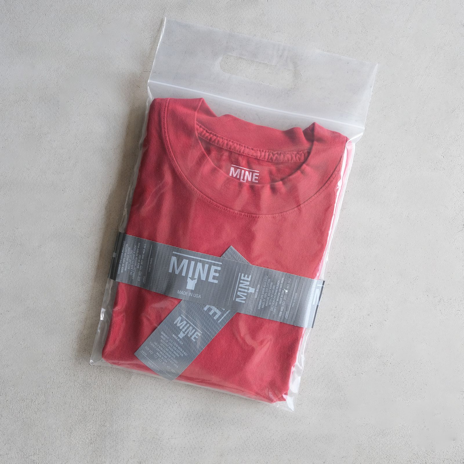 MINE Duct Tape S/S T-Shirt / White Label -Tシャツ-（Blood / ブラッド）