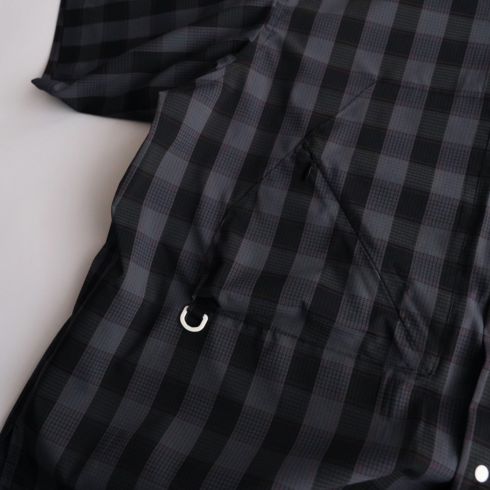 Dotair Open Collar Shirt -シャツ-（Charcoal / チャコール）