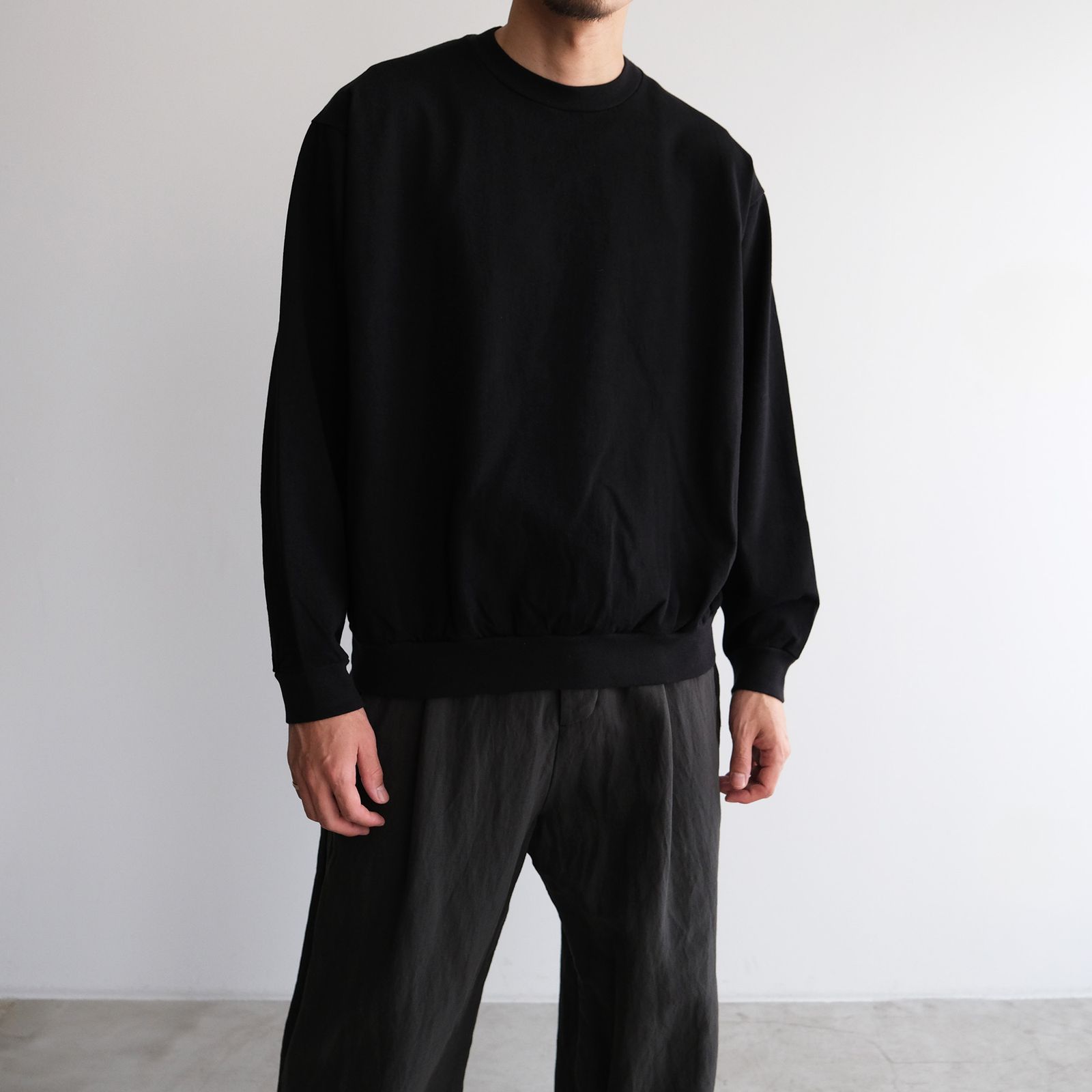 Plainstitch Pullover -Tシャツ-（Black / ブラック）
