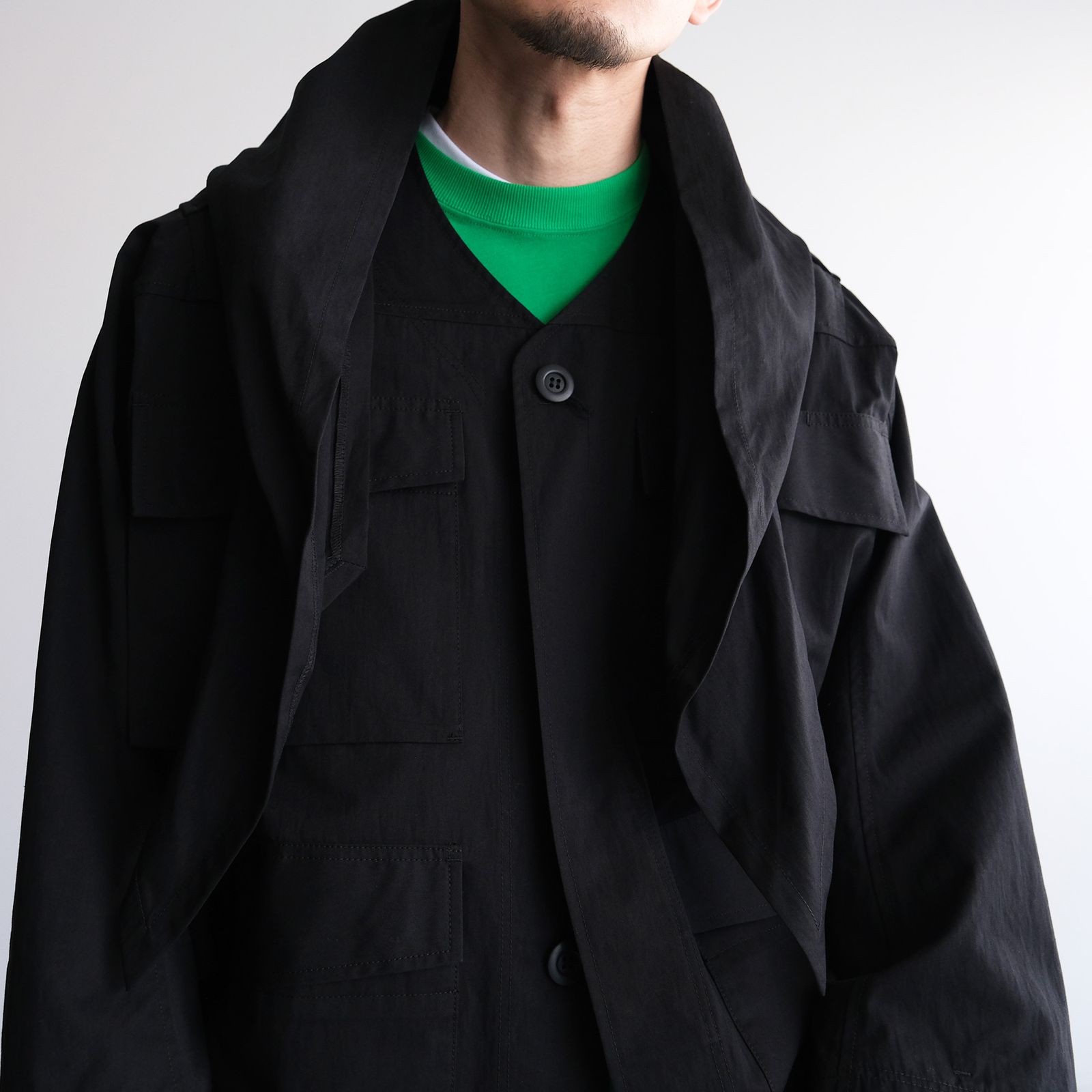 Haori Miritary：Jacket -ジャケット-（Black / ブラック）