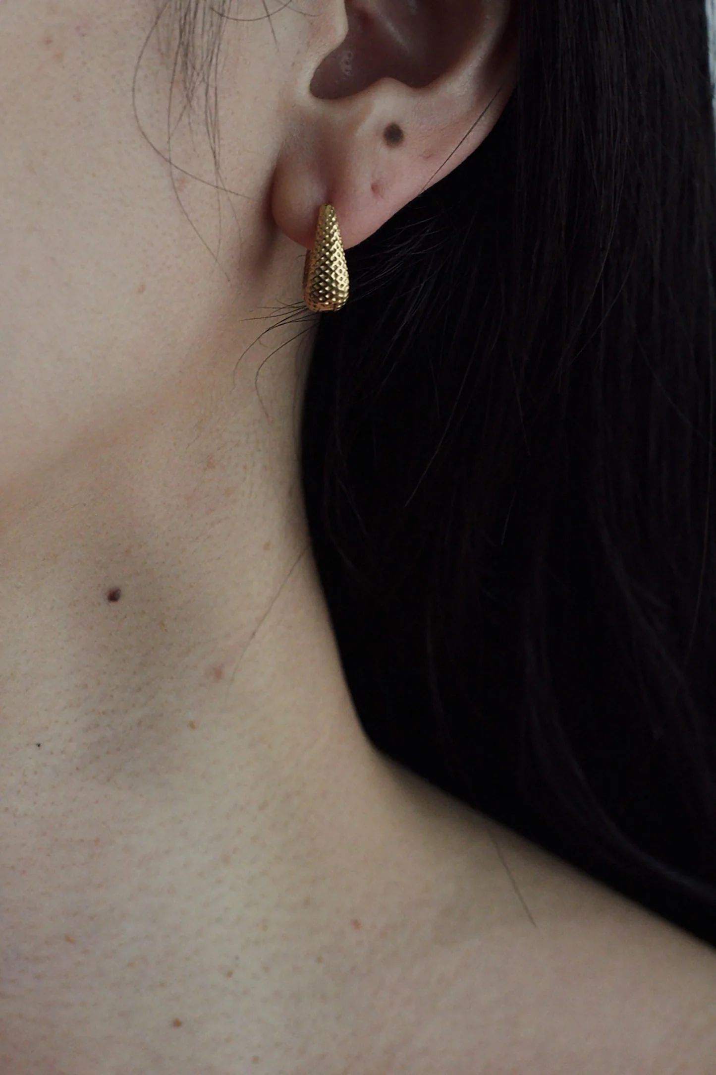 Tiny Tiny Dot Puffy Hoops -ピアス-（Silver 925 / シルバー925）