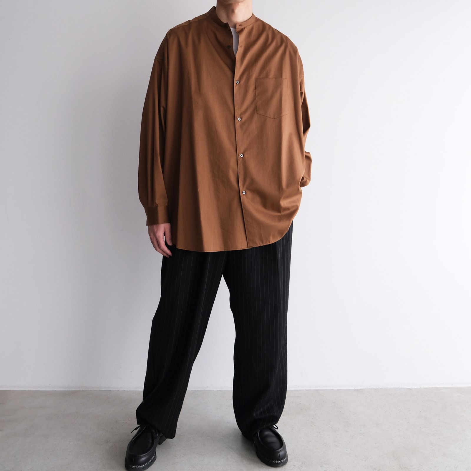 Graphpaper Oversized Band Collar Shirt Free Size | eBay