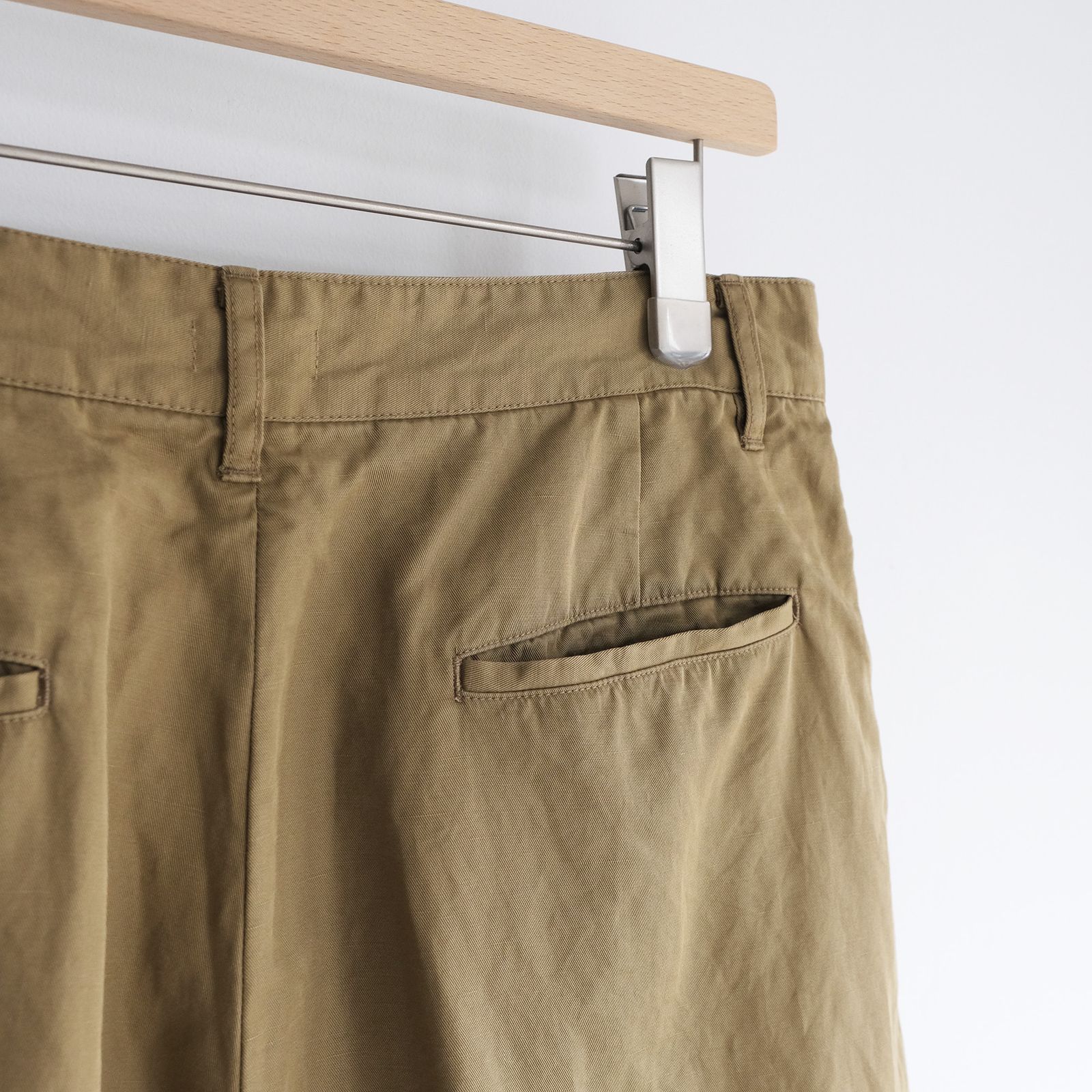 Cotton Wsher Half Pants -ショーツ-（Beige / ベージュ）