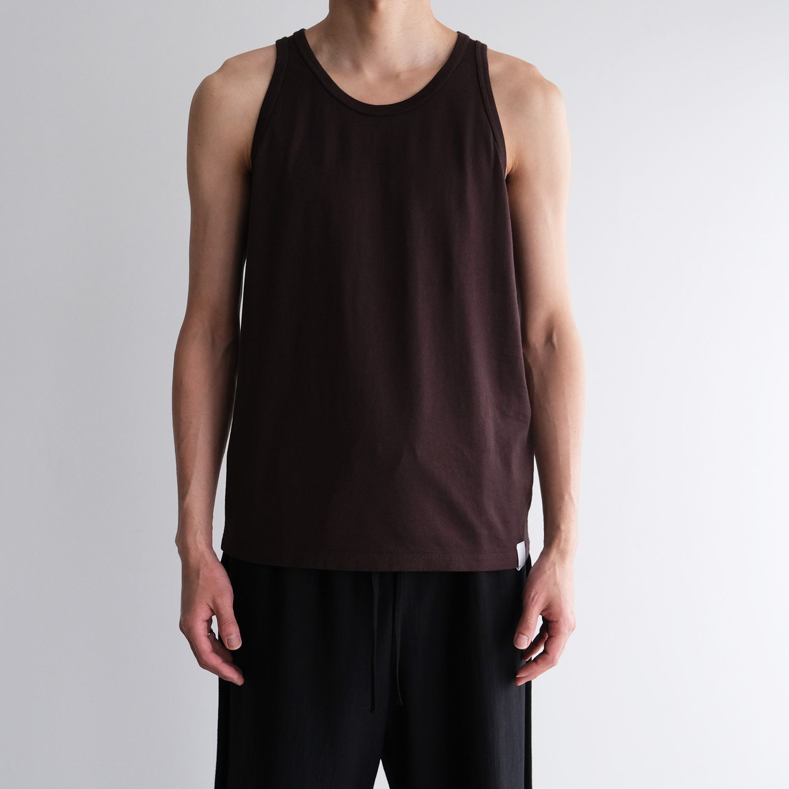 Giza Cotton Tanktop -タンクトップ-（Brown / ブラウン）