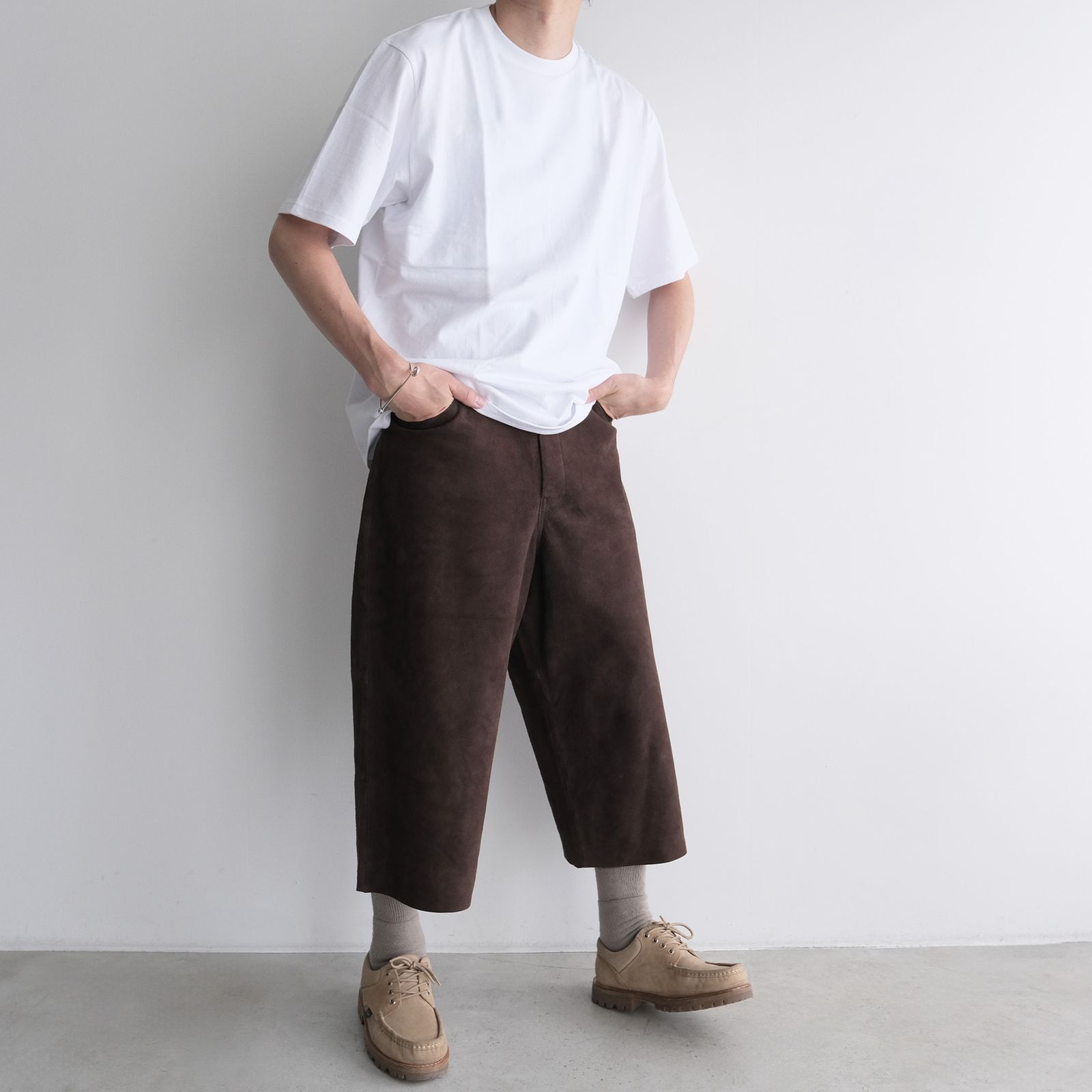 Suede Trousers -パンツ-（Brown / ブラウン）