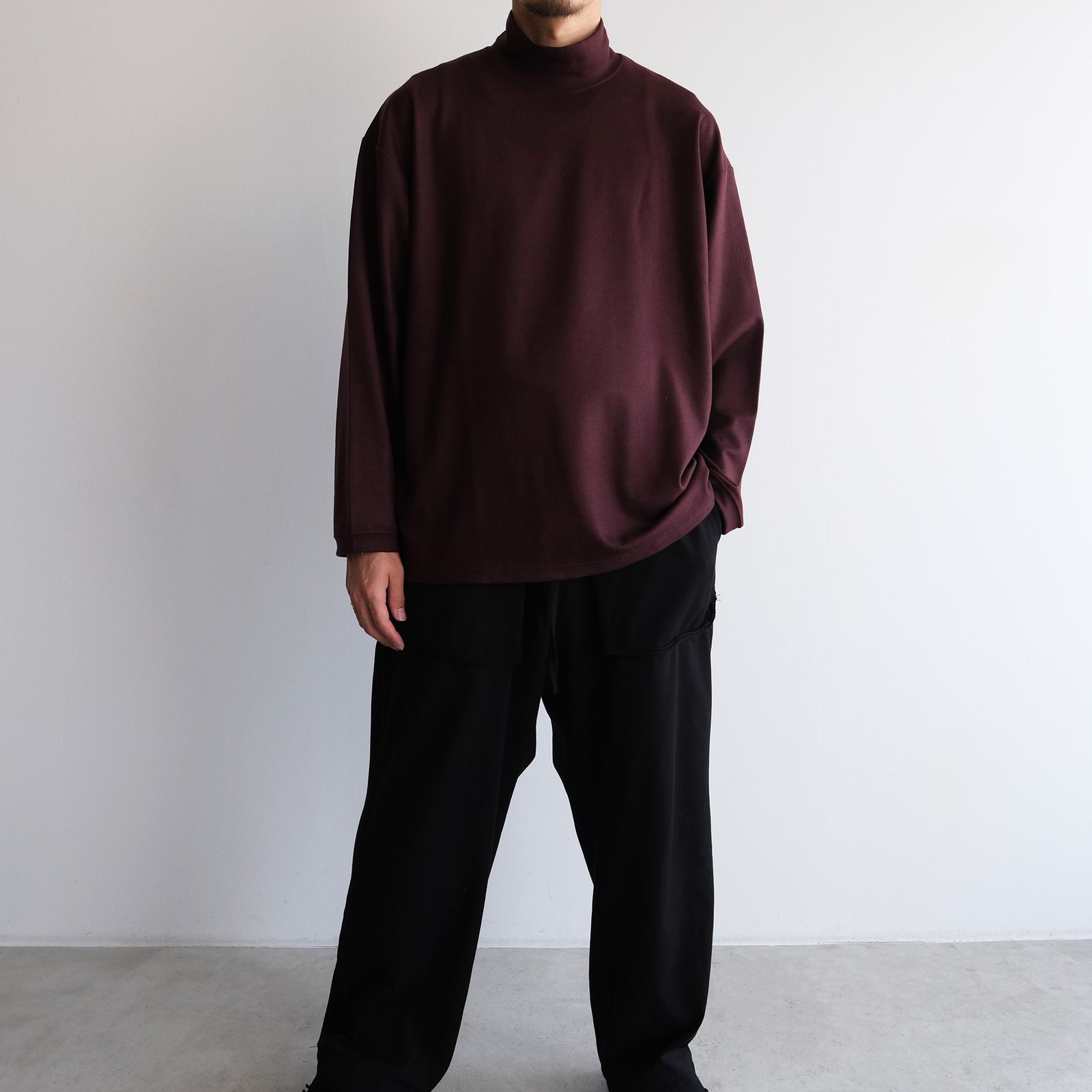 Merino Qualitee Turtle -Tシャツ-（Burgundy / バーガンディ）