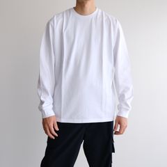 L/S Crew Neck Tee -Tシャツ-（White / ホワイト）GU254-70002B