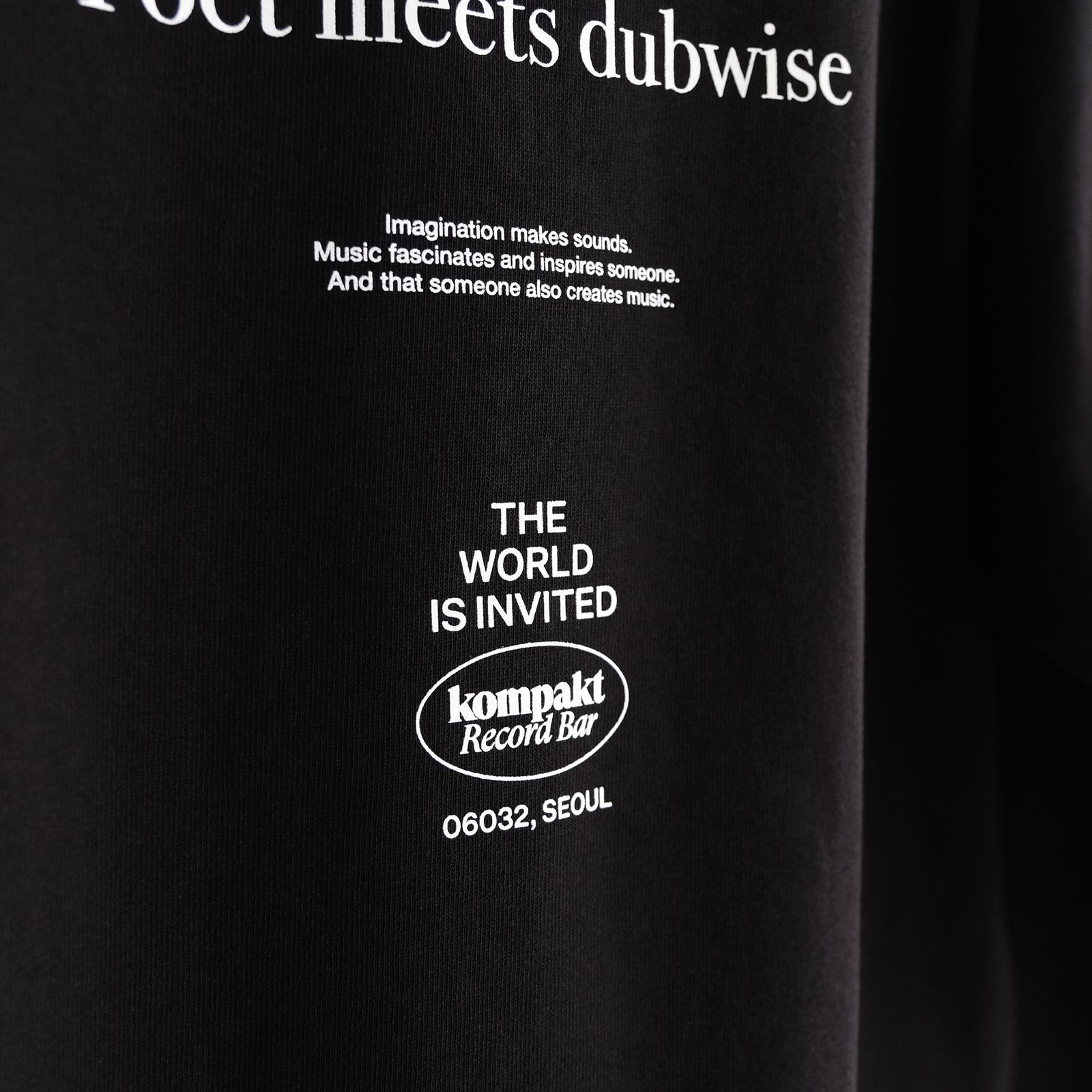 Kompakt Record Barx + PMD Oversized L/S T-Shirt -Tシャツ-（Black / ブラック）