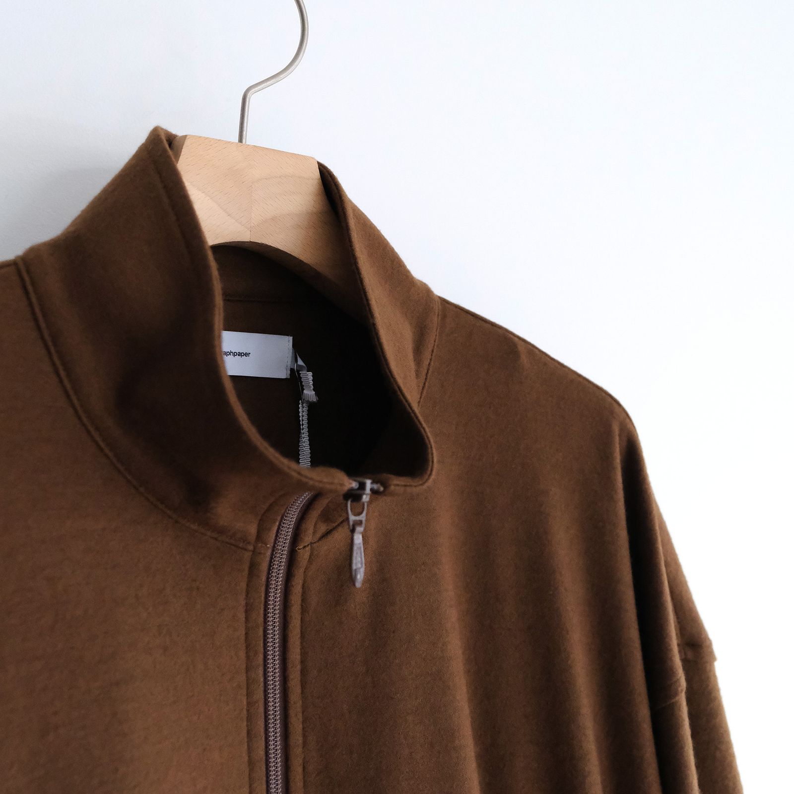 Wool Smooth Flannel Track Blouson -ブルゾン-（Brown / ブラウン）
