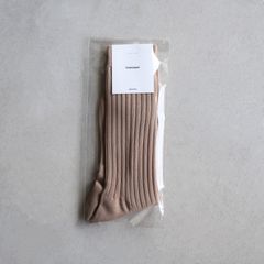Graphpaper Rib Socks -ソックス-（Taupe / トープ）GU261-90291C