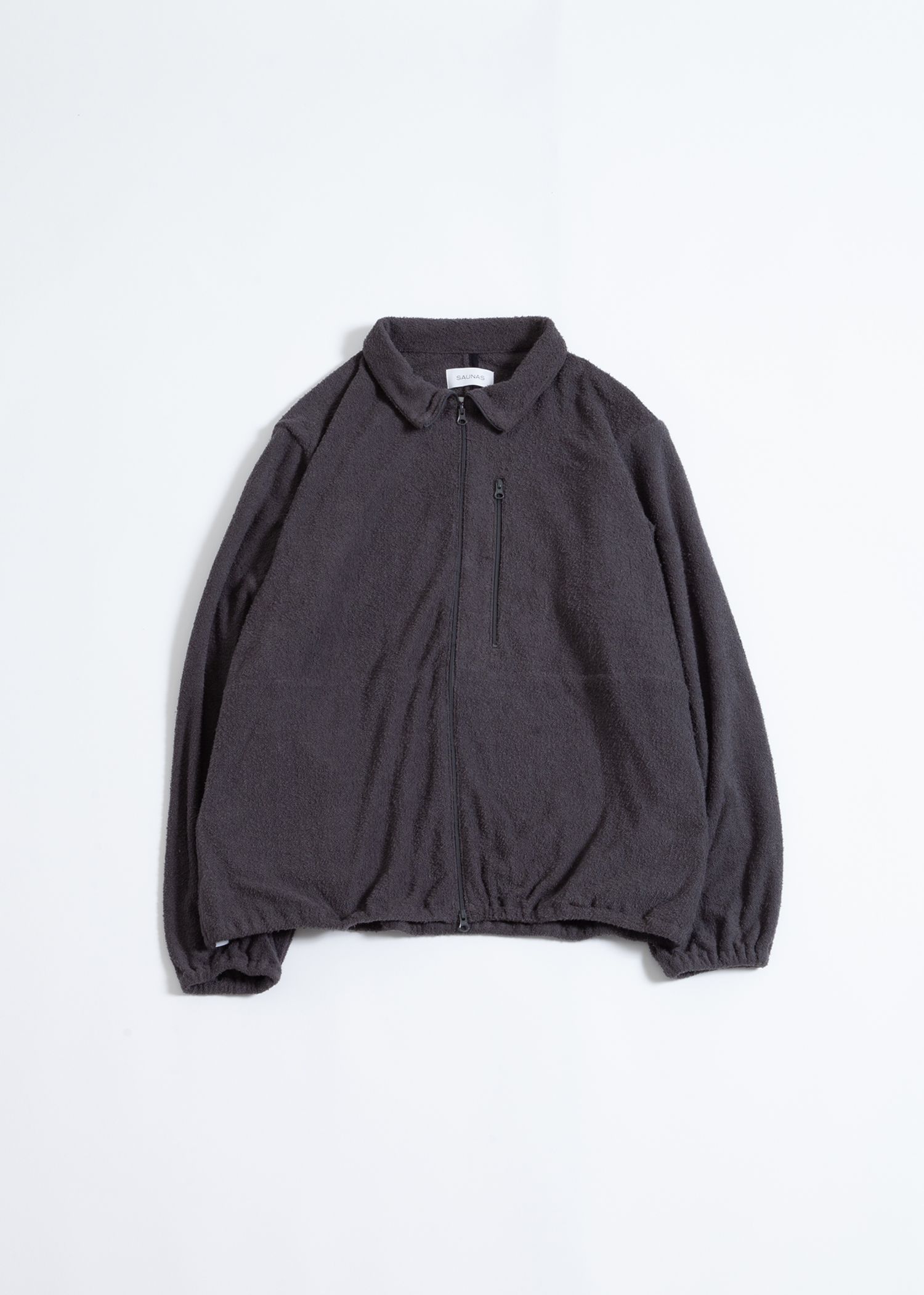 SAUNAS"サ"Towel Cloth Zip Jacket -パジャマ-（Charcoal Gray / チャコールグレー）