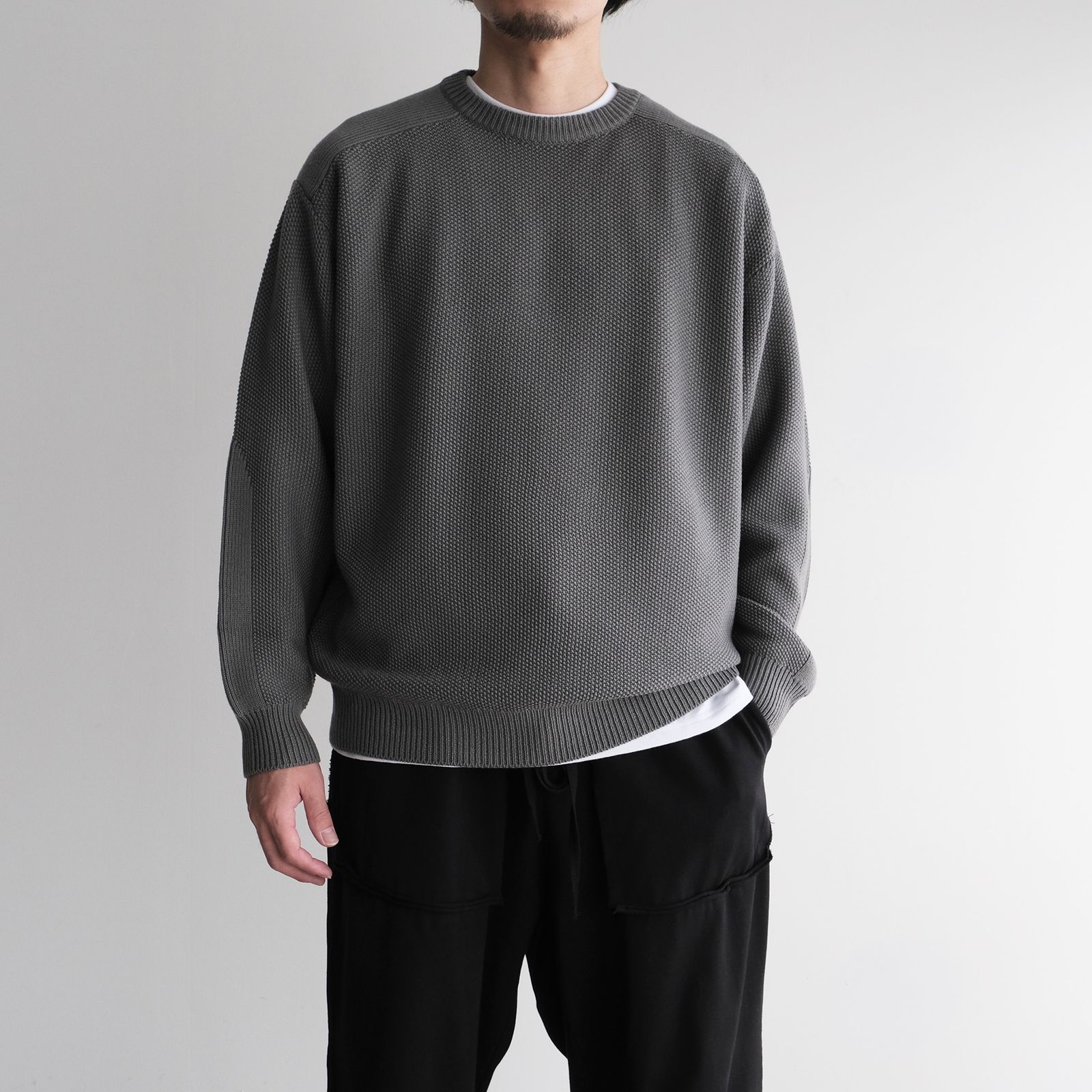 Soft Wool Command Sweather -ニット-（Stone Gray / ストーングレー）GU263-80600