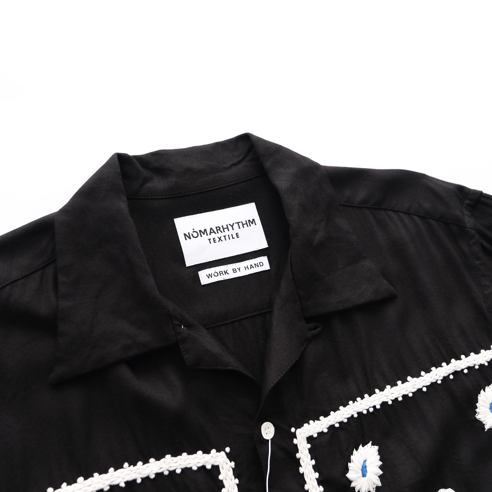 Bandana Hand Embroidery Shirt -シャツ-（Black / ブラック）