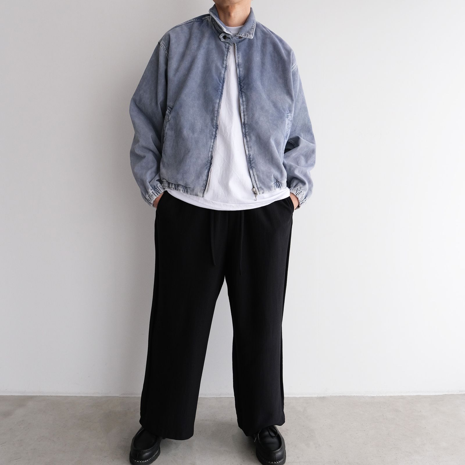 URU - Cotton Polyester Corduroy - Zip Up Blouson -ブルゾン
