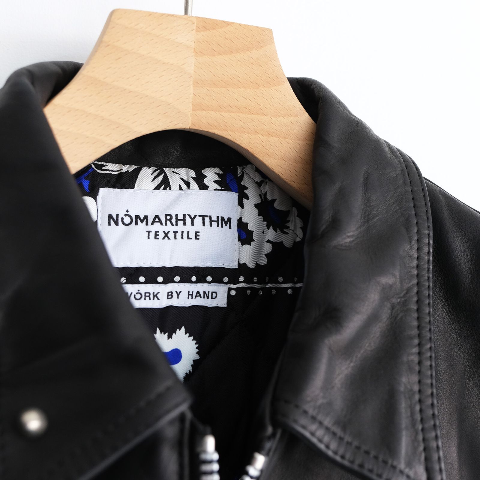 Hand Dyed Studded Riders Jacket -ライダースジャケット-（Black / ブラック）