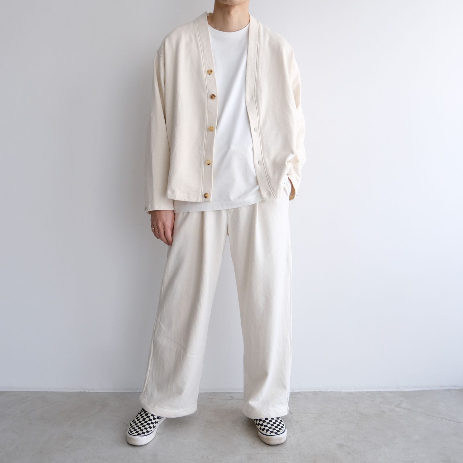Phatee Hemp Sweat Cardigan -カーディガン-（Ivory / アイボリー）