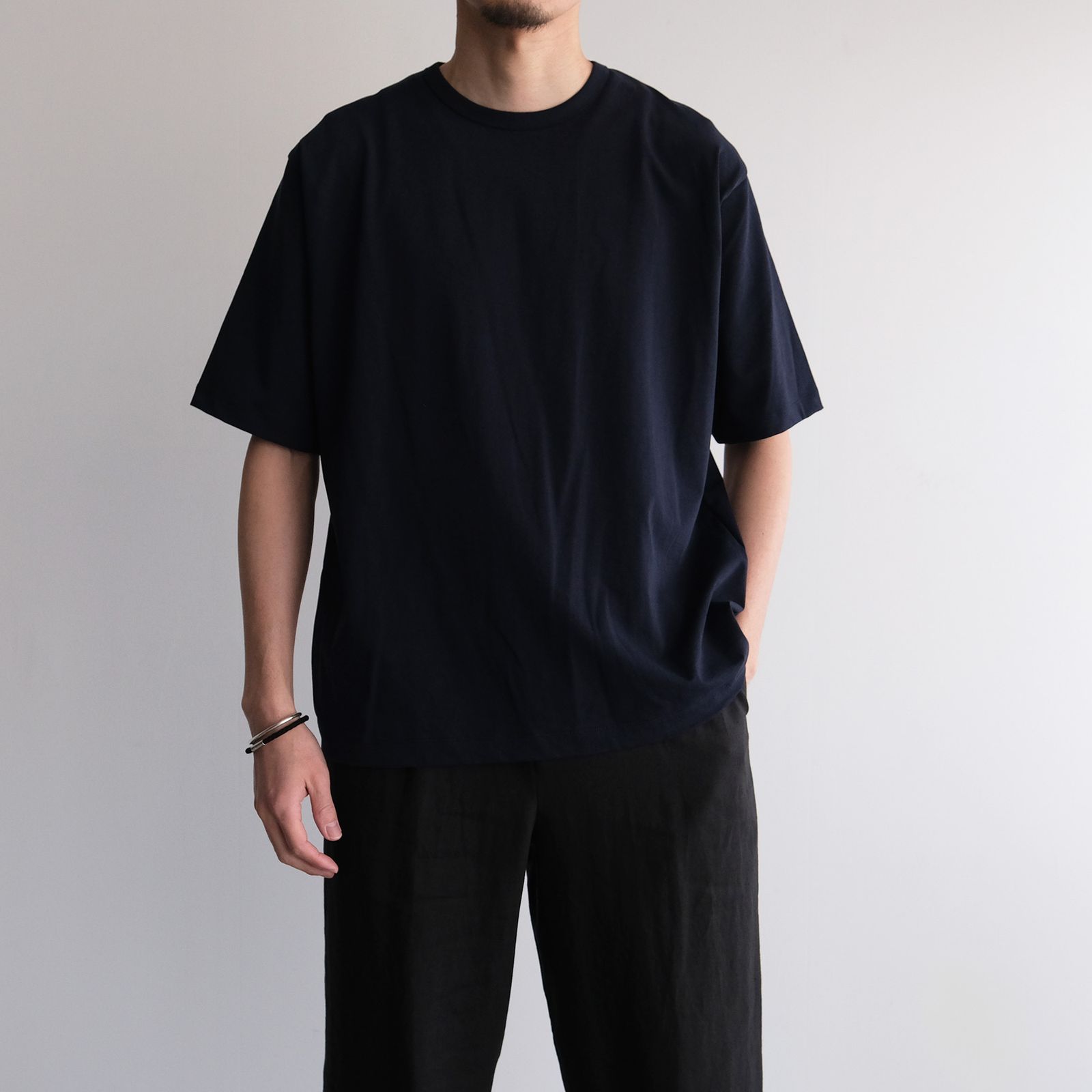 Dry Cotton Jersey Standard T-Shirt -Tシャツ-（Navy / ネイビー）