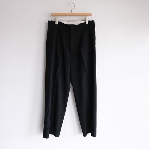 Wool 2 Tuck Trousers -パンツ-（Black / ブラック）