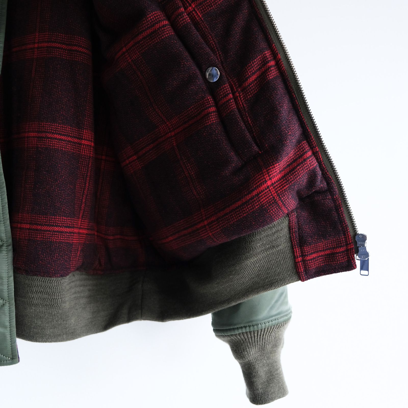 The Craft Hand Embroidery Flight Jacket -ジャケット-（Olive / オリーブ）