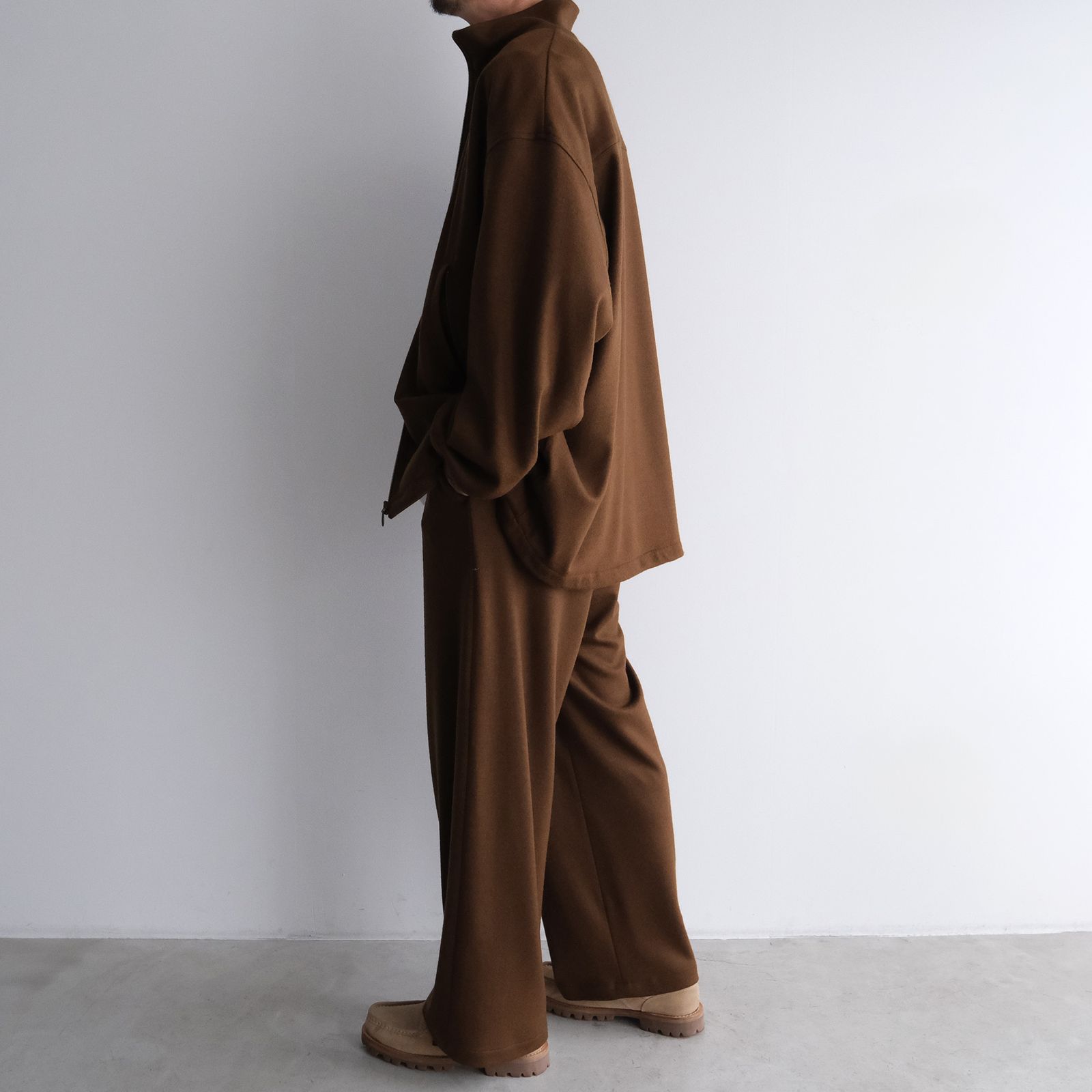 Wool Smooth Flannel Track Blouson -ブルゾン-（Brown / ブラウン）GU253-30220B