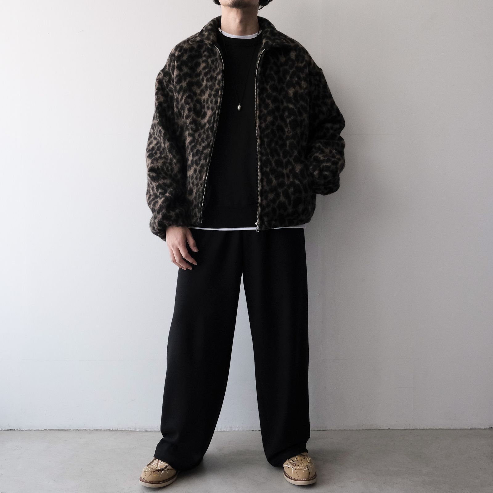 Leopard Blanket Blouson -ジャケット-（Brown / ブラウン）