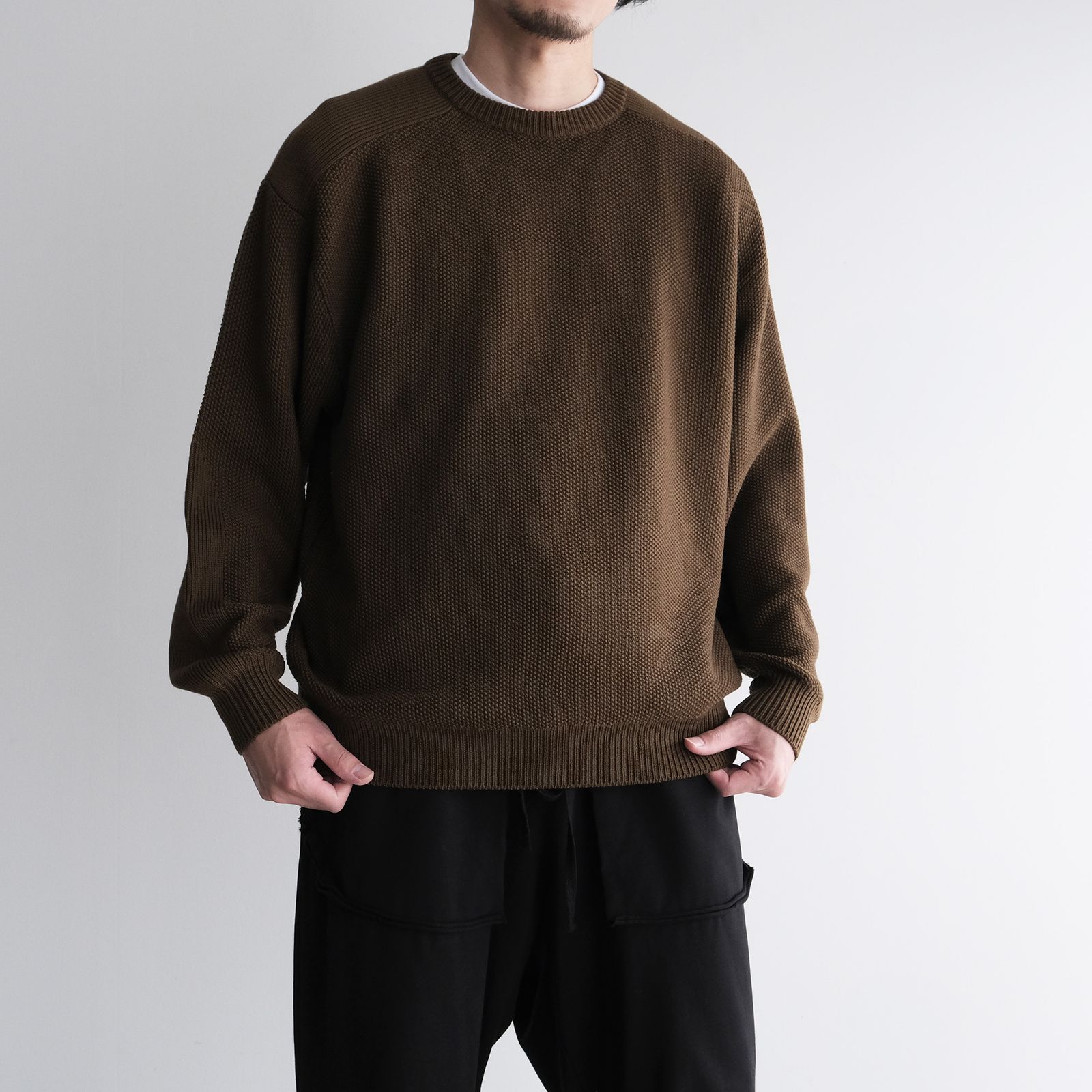 Soft Wool Command Sweather -ニット-（Brown / ブラウン）GU263-80600