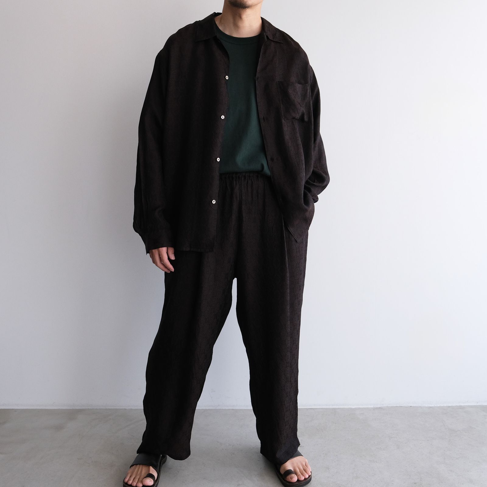 Cupra - 1 Tuck Pants -パンツ-（Brown / ブラウン）