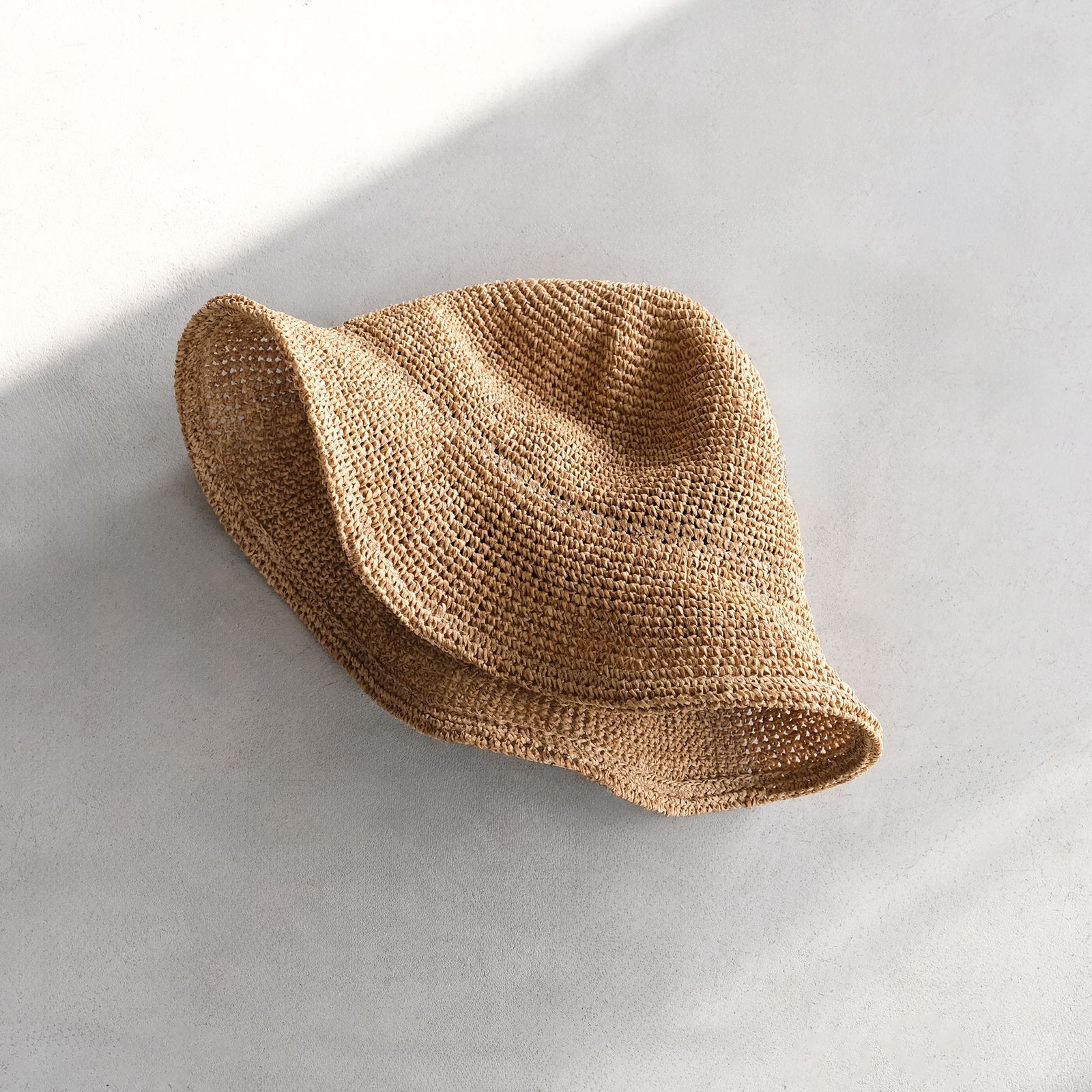 Paper Crochet Hat -ハット-（Natural / チャコール）