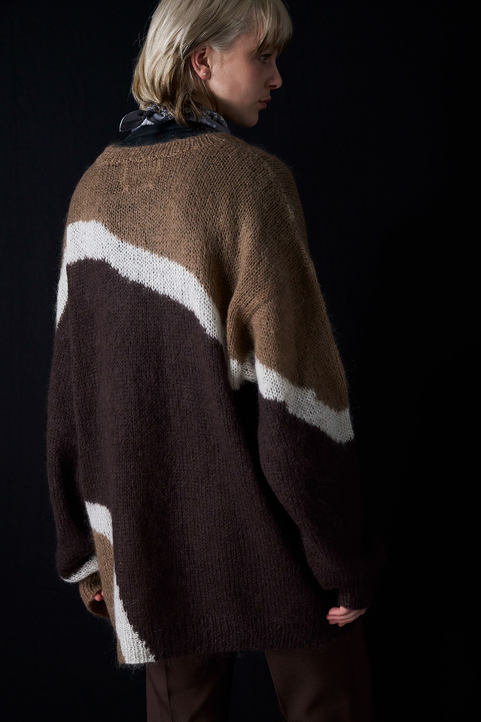 Hand Knitted Mohair Sweater -ニット-（Brown / ブラウン）