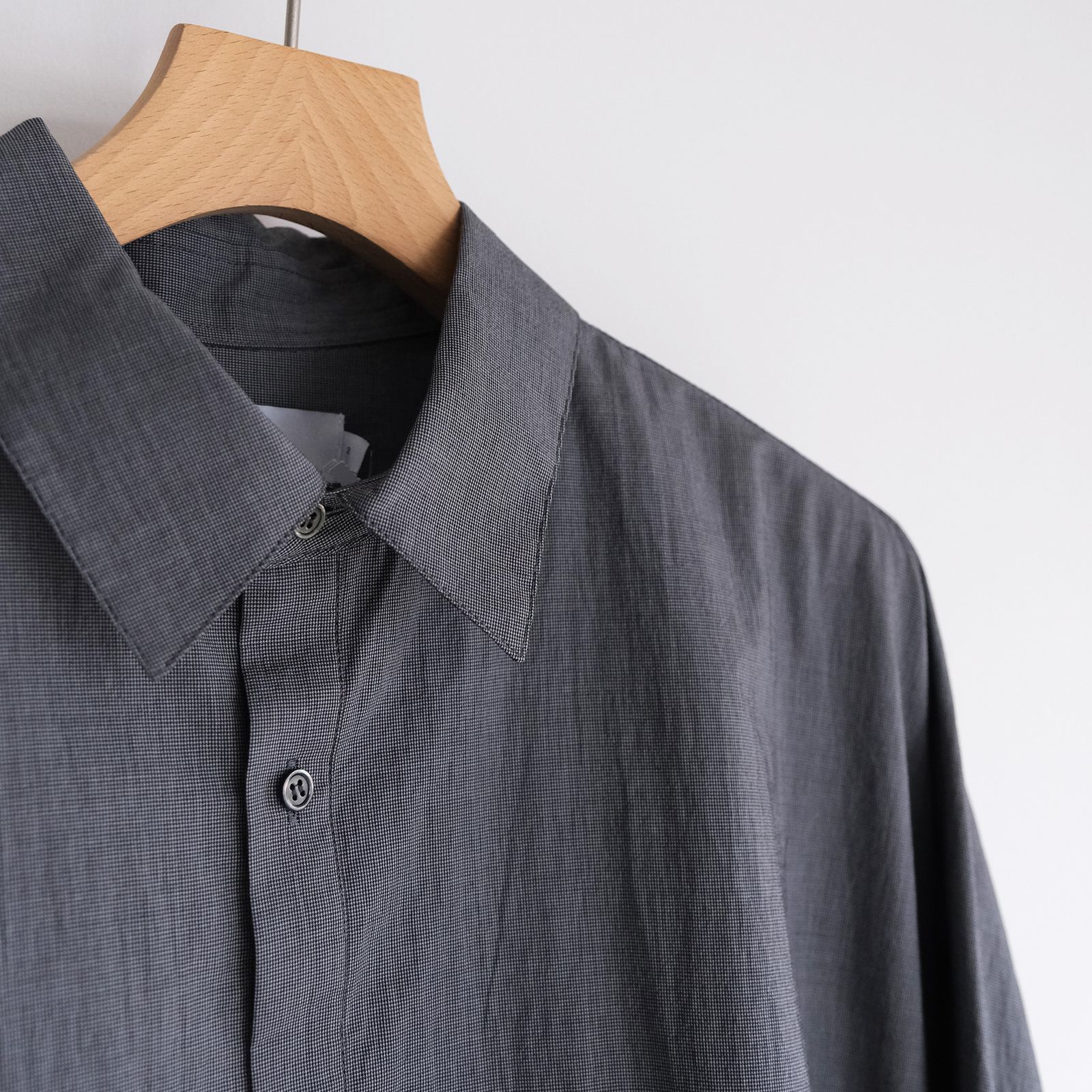 Seersucker Pullover Shirt -シャツ-（Gray / グレー）GU261-50445