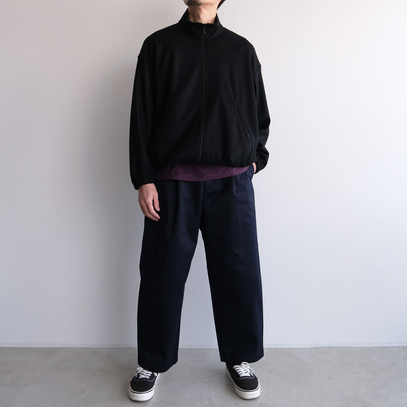 Westpoint Chino Wide Tapered Trousers -パンツ-（Navy / ネイビー）