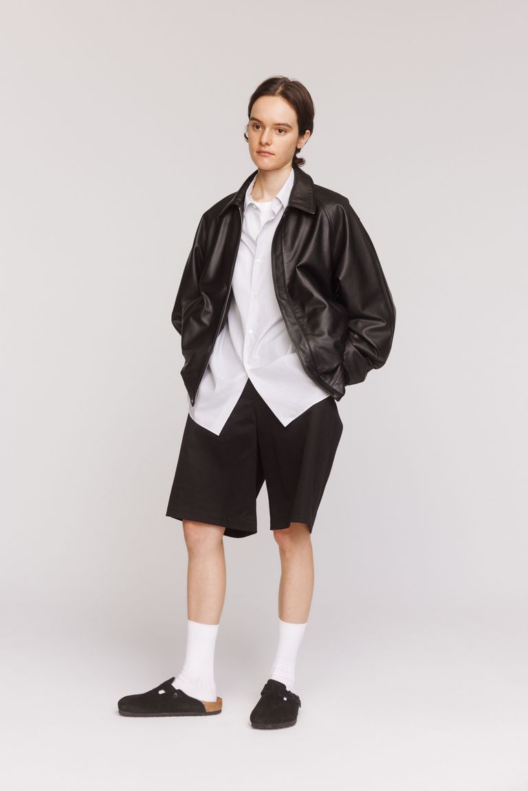 UNIVERSAL PRODUCTS - Leather Bloudon -ブルゾン-（Black / ブラック 